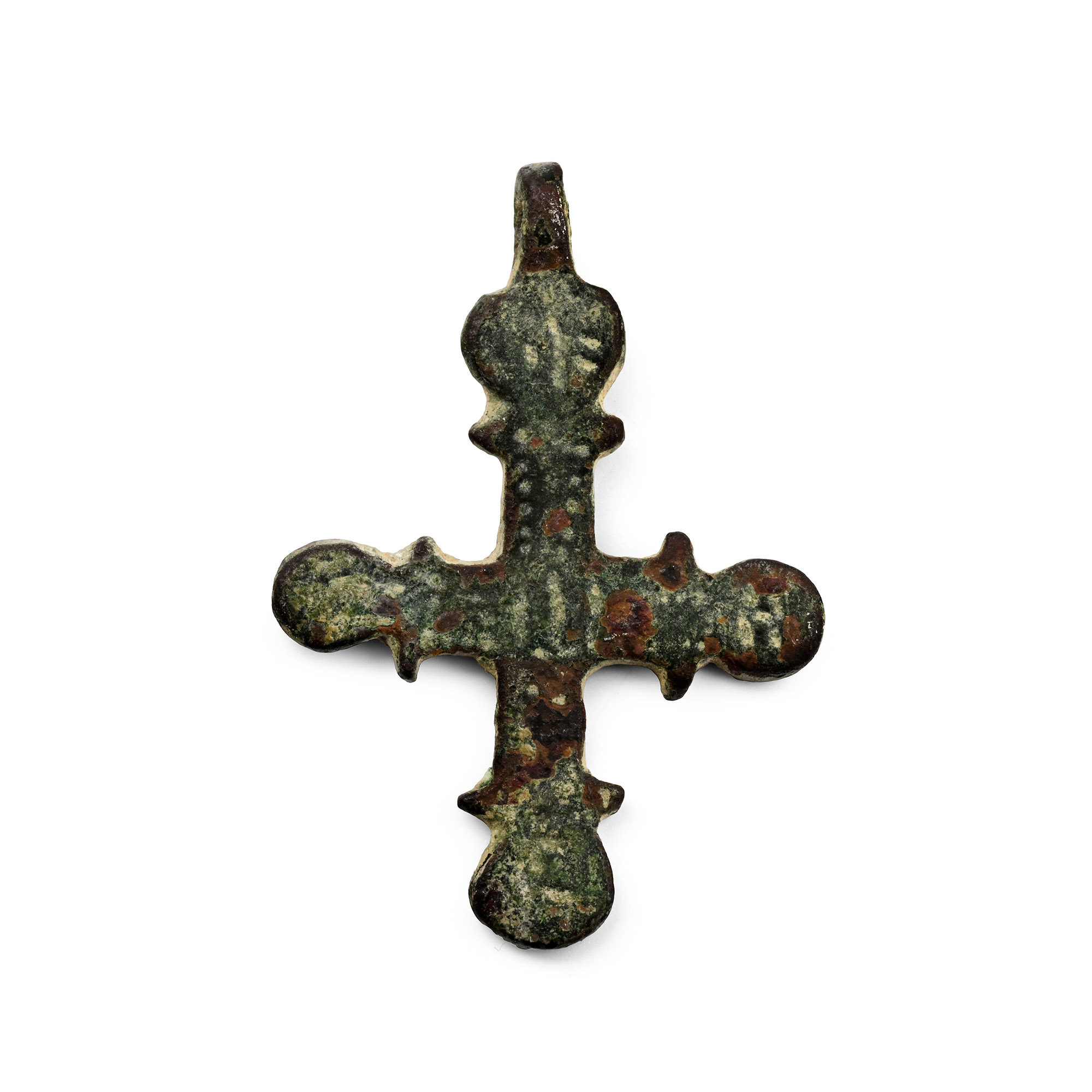Byzantine Bronze Cross Pendant