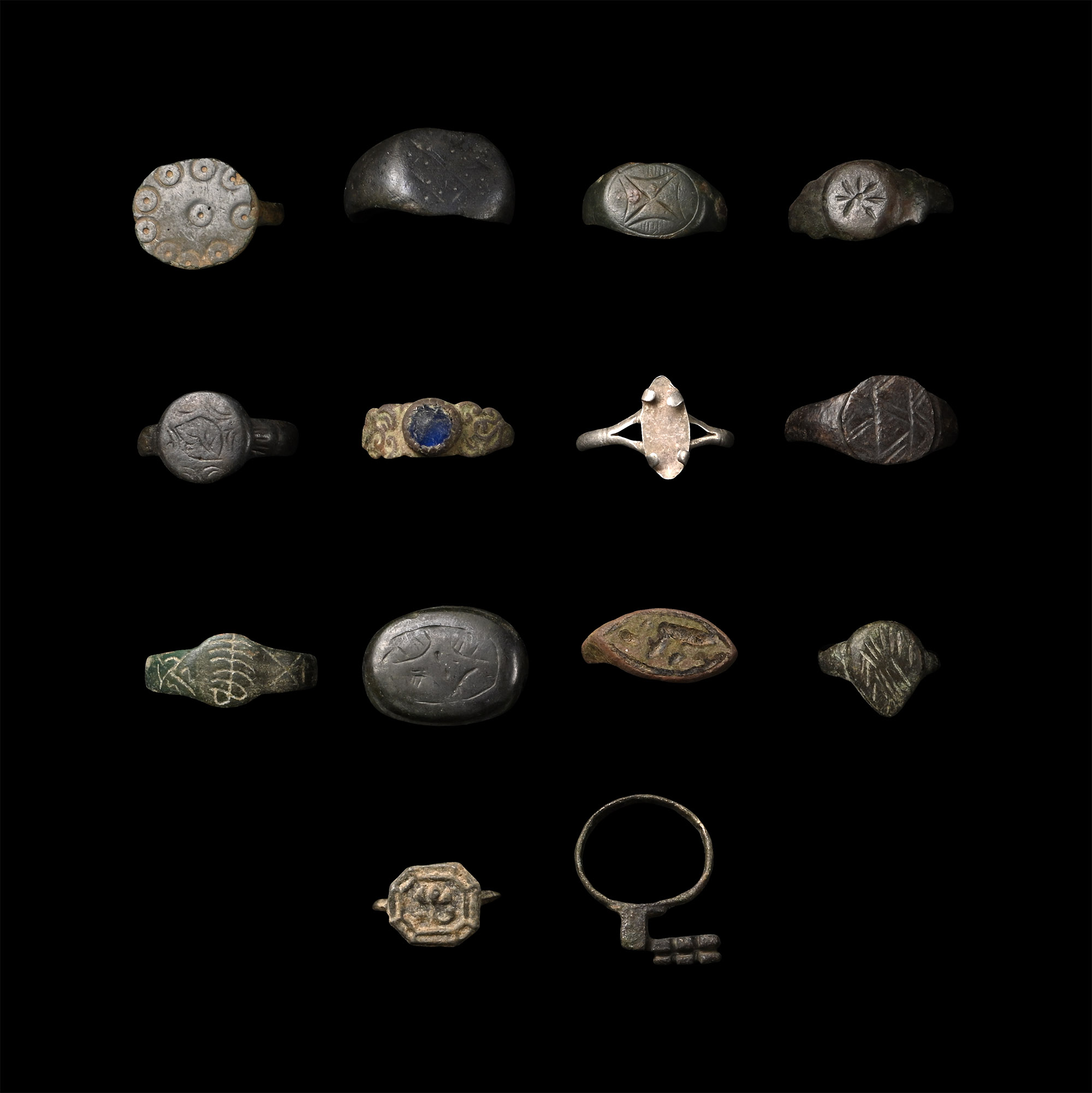 Roman and Later Bronze and Silver Ring Collection