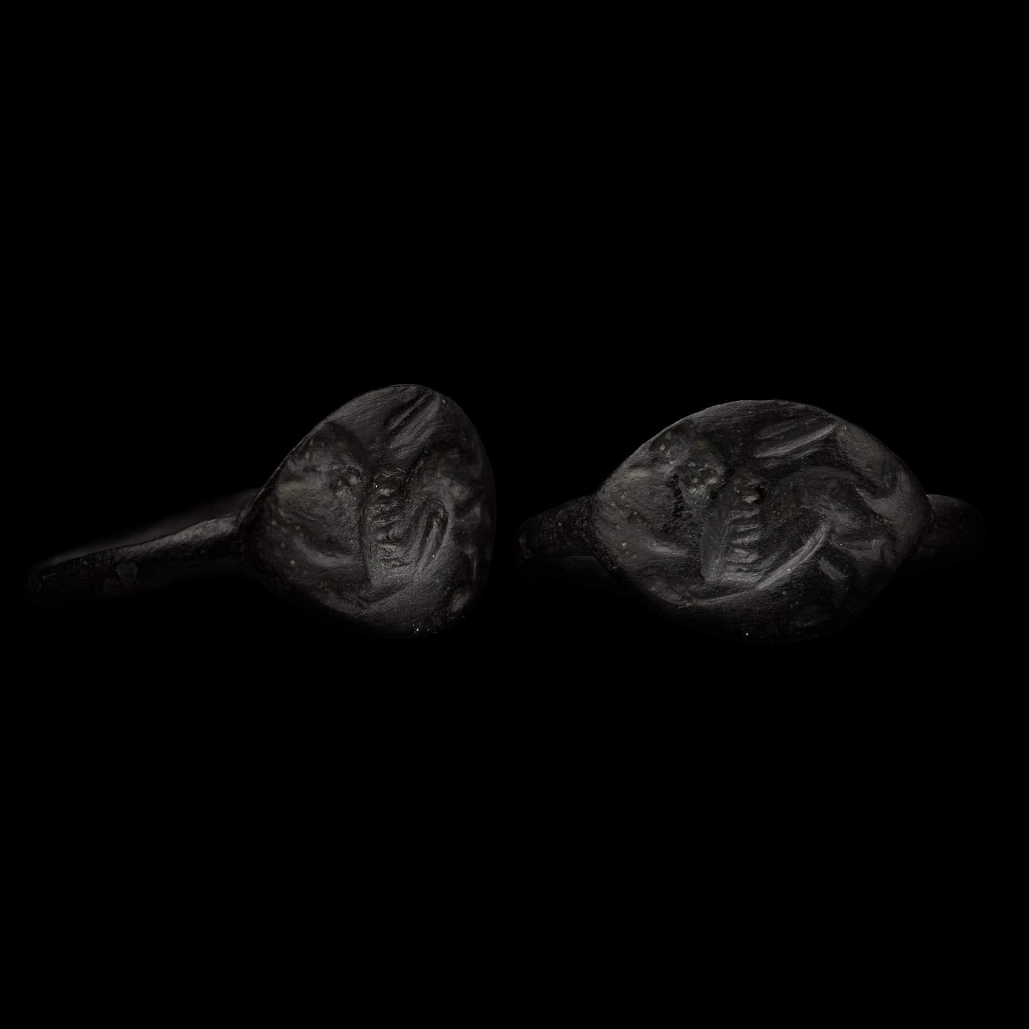 Eastern Greek Bronze Ring with Gryphon