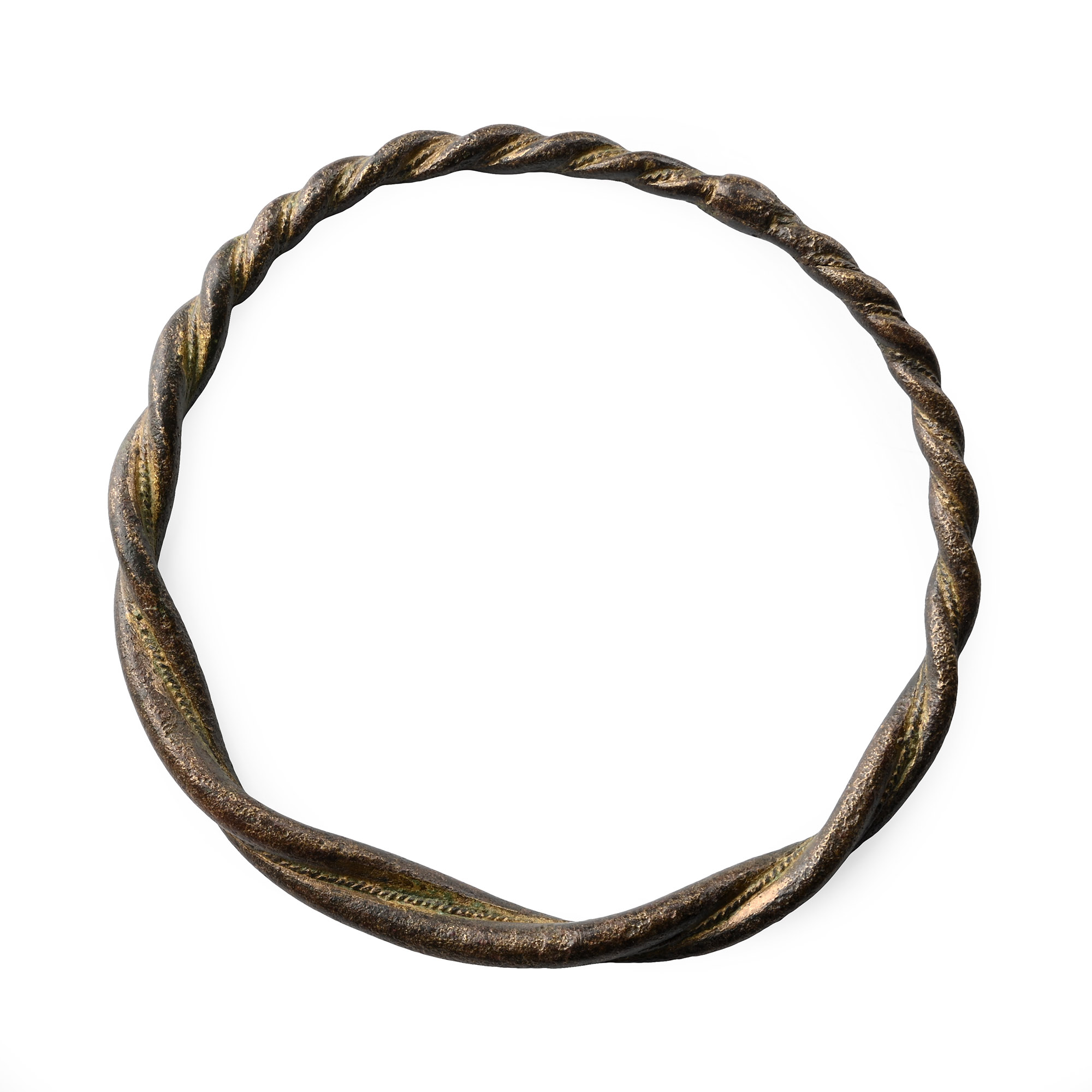 Viking Period Bronze Twisted Bracelet