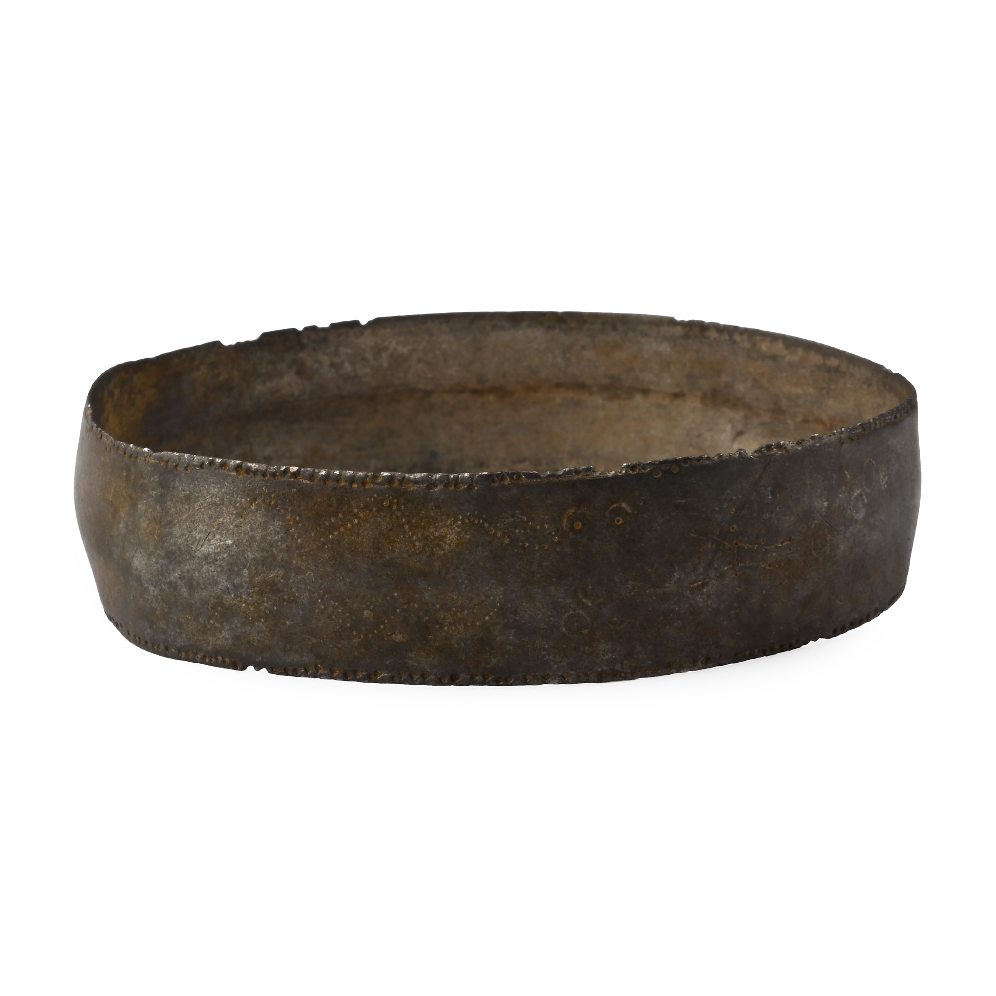 Celtic Decorated Silver Bangle