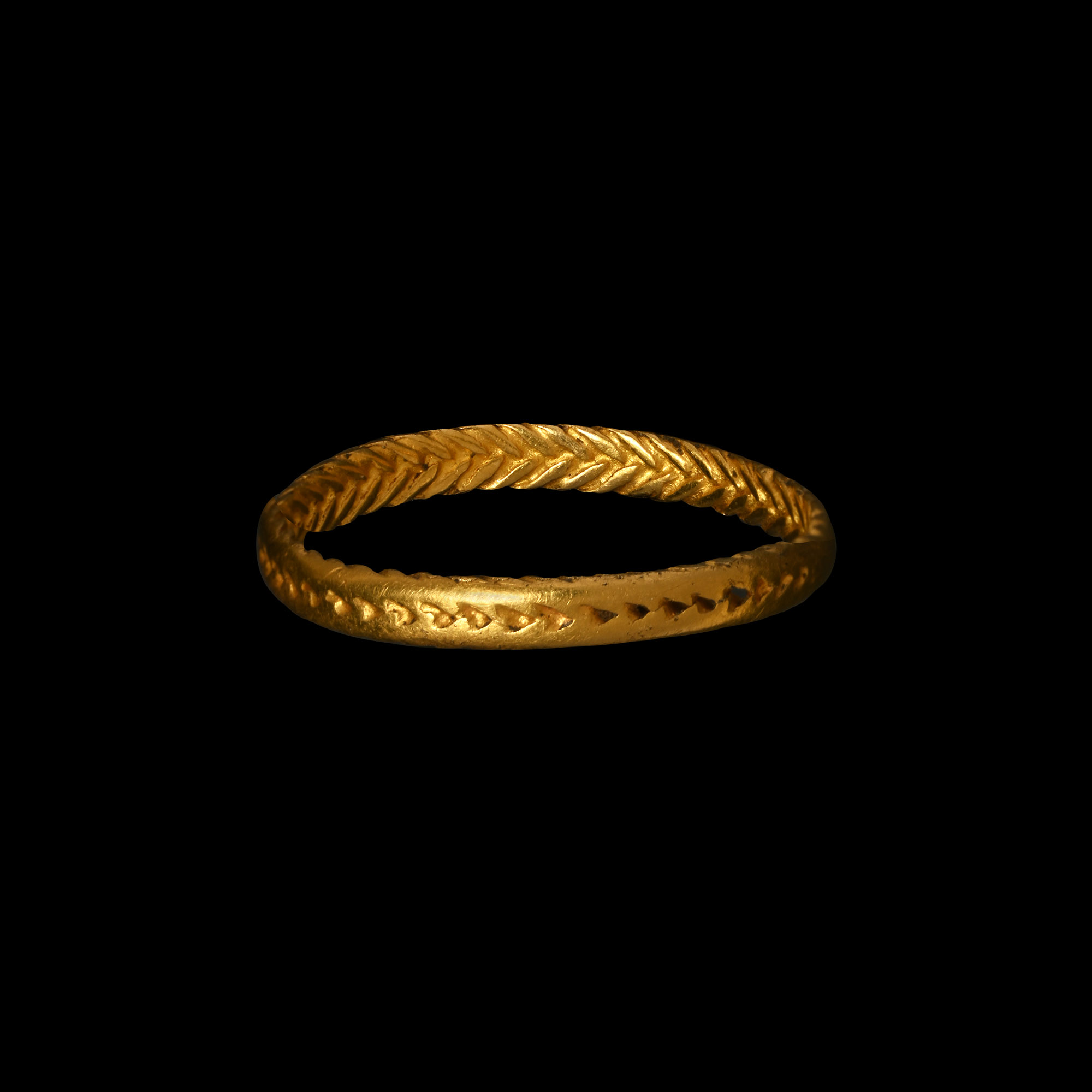 Saxon Gold Plaited Ring