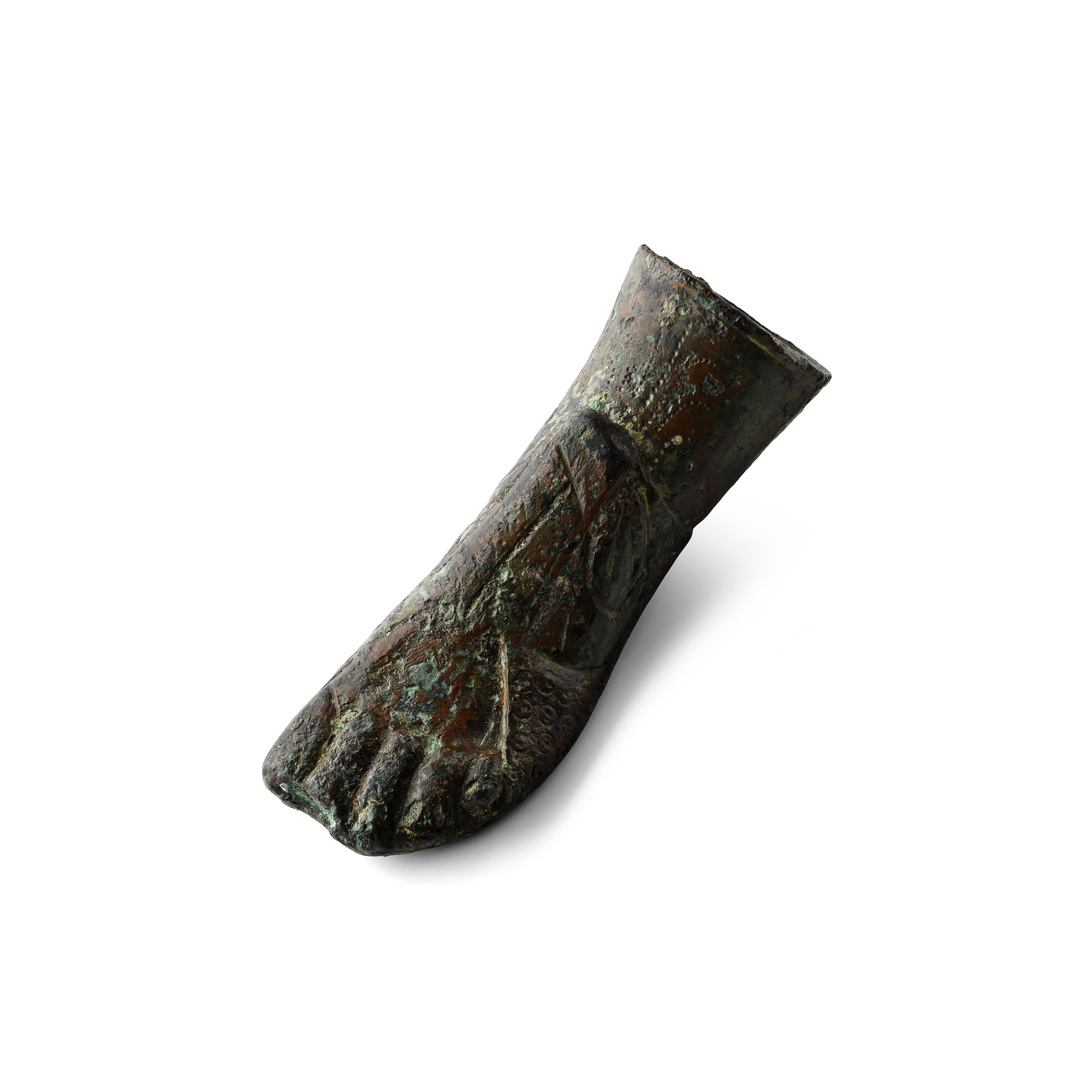 Roman Bronze Sandaled Foot