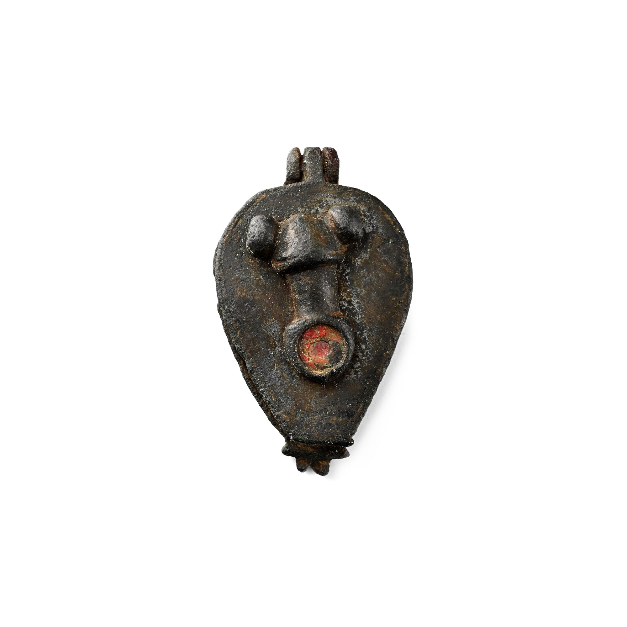 Roman Bronze Hinged Seal Box with Phallus
