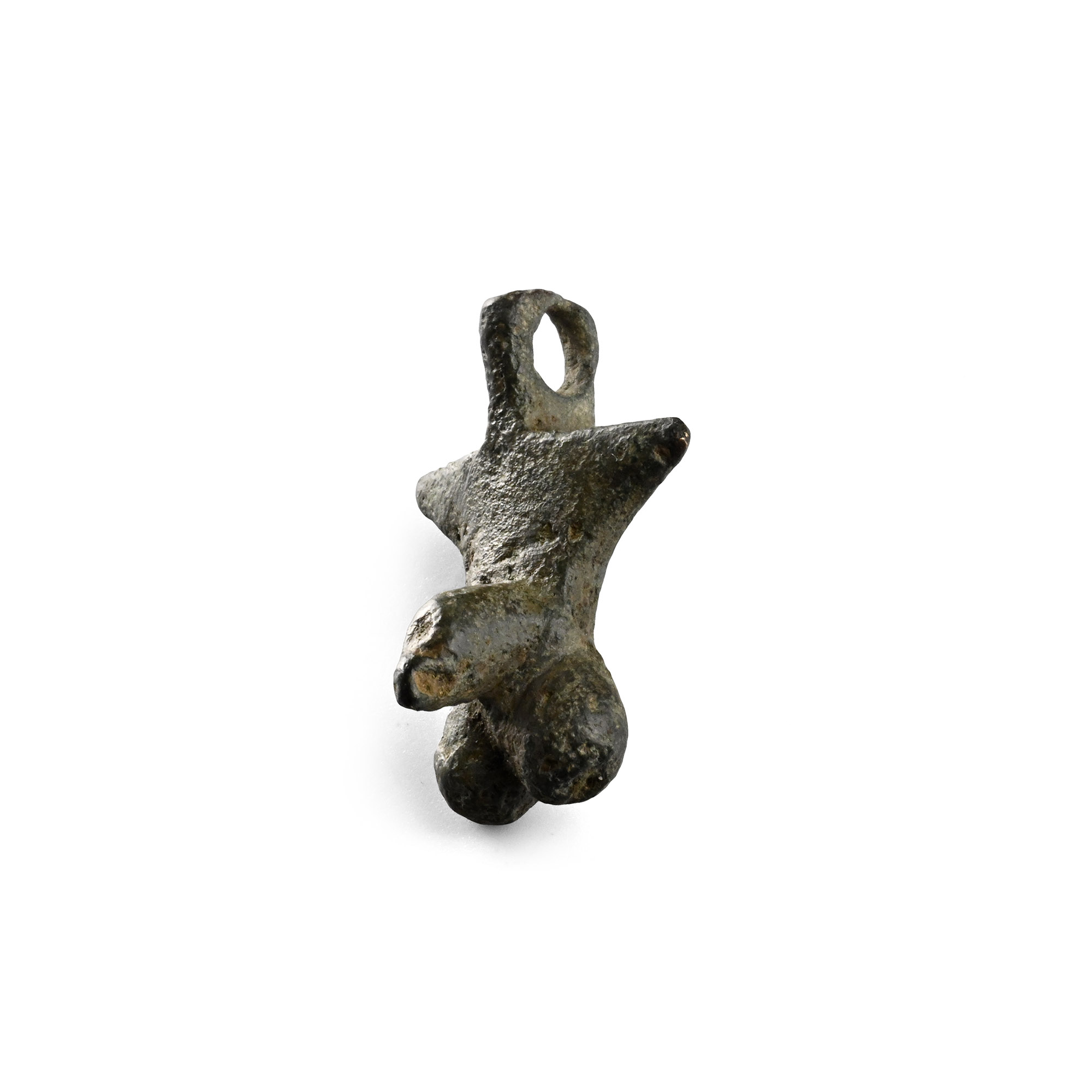Roman Bronze Phallic Pendant