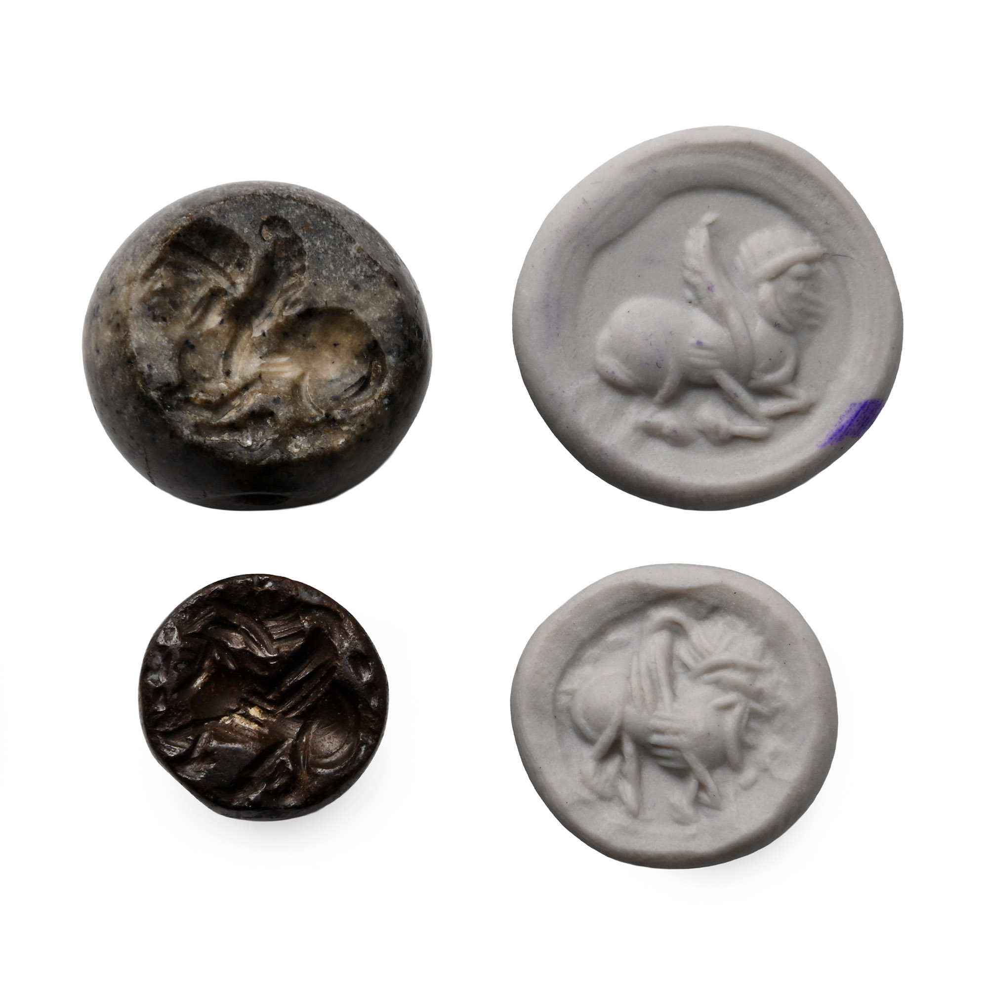 Sasanian Stone Stamp Seal Group