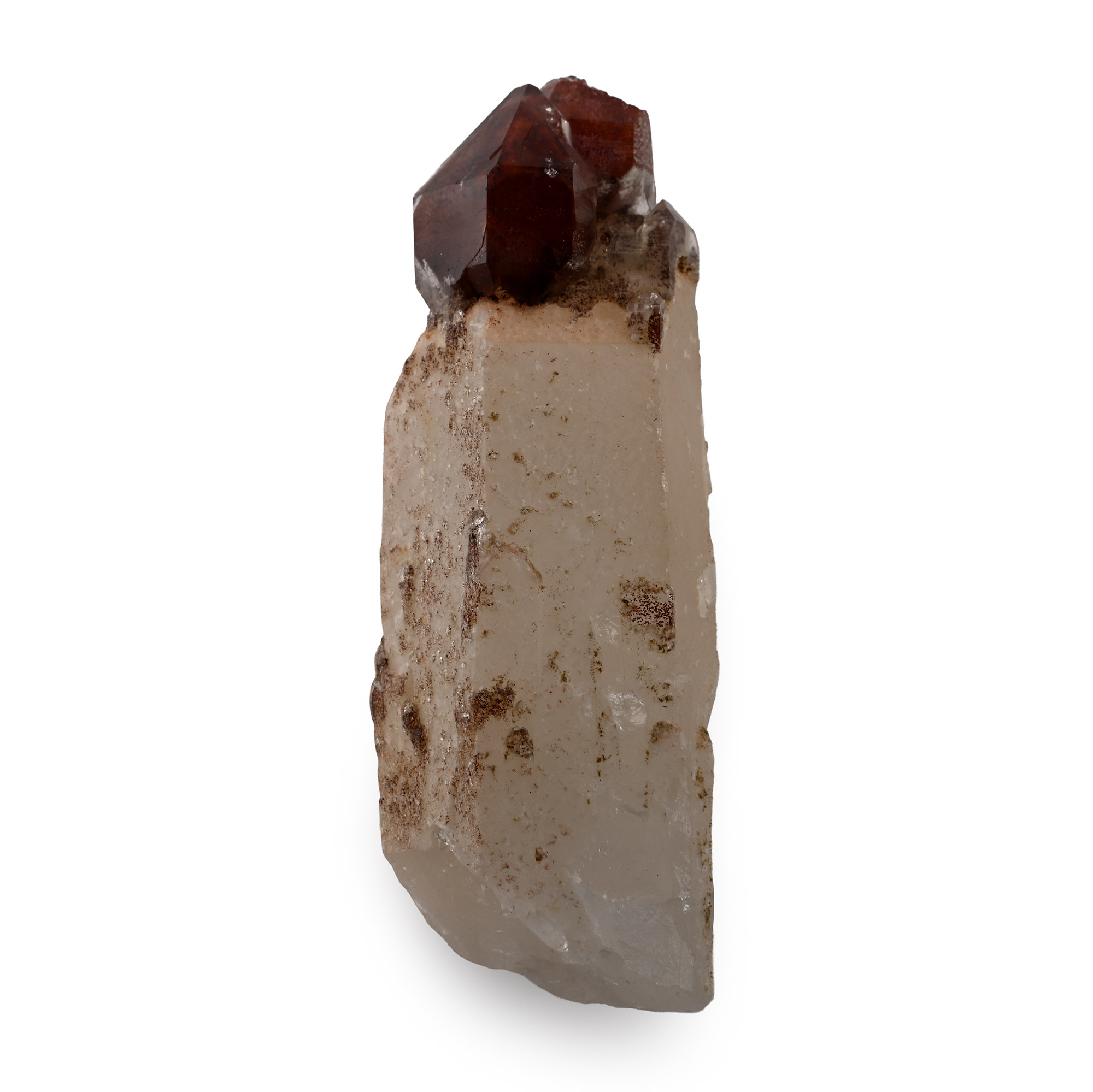 Hematite Quartz Crystal Mineral Display Specimen