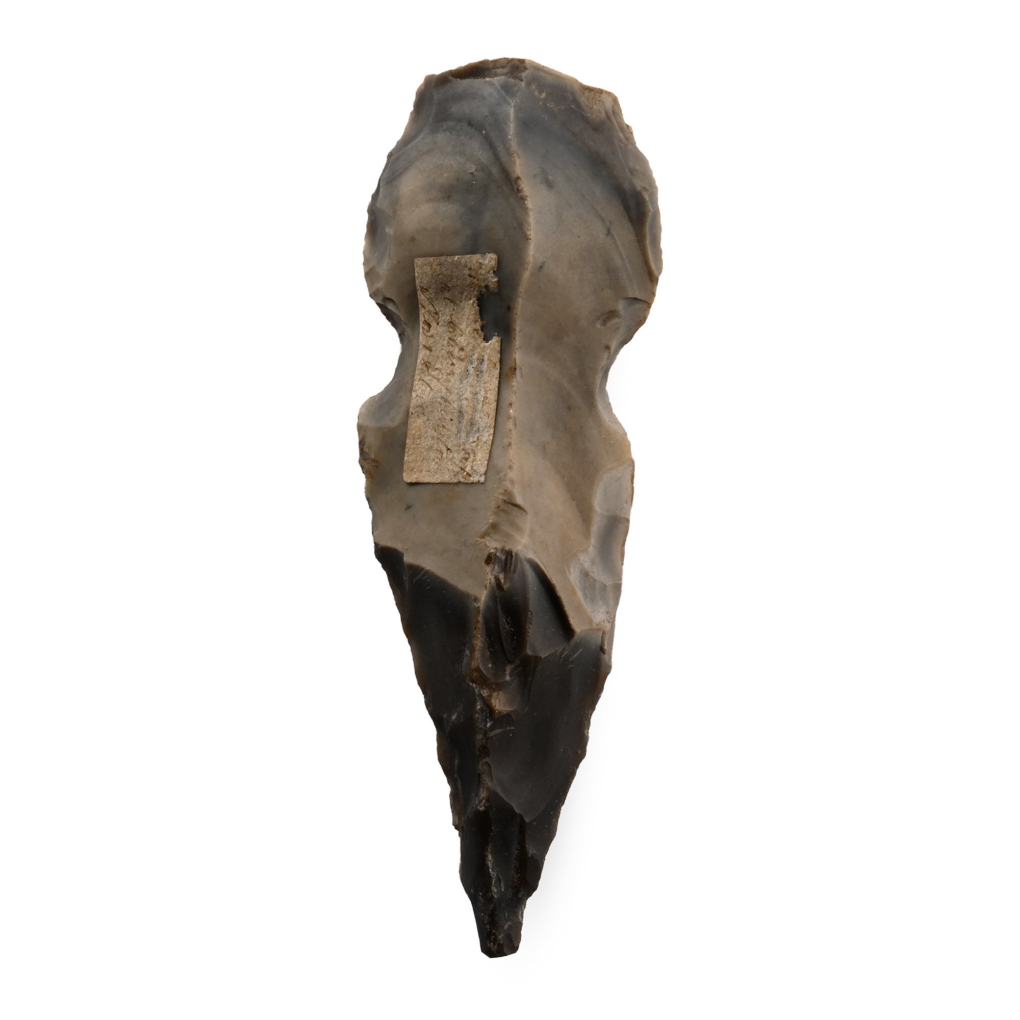 British Stone Age Knapped Flint Waisted Point