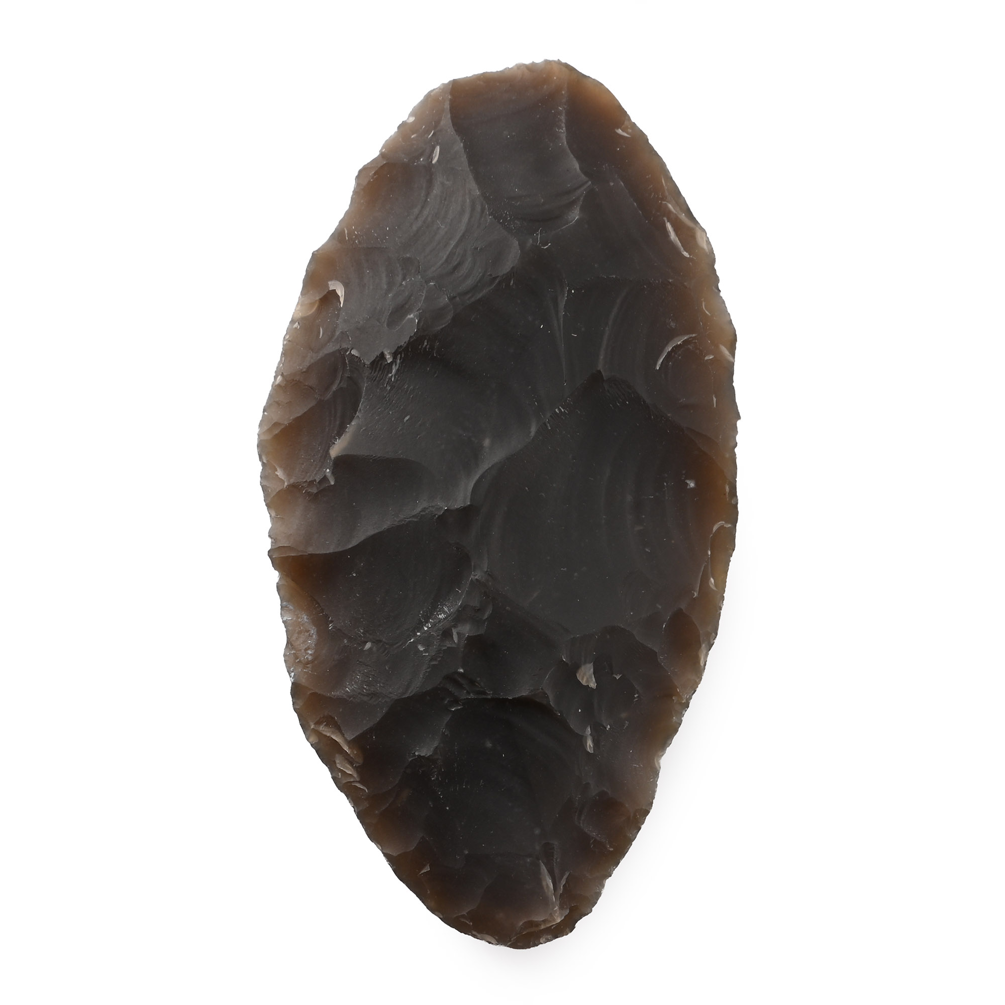 British Stone Age Knapped Flint Ovate Knife