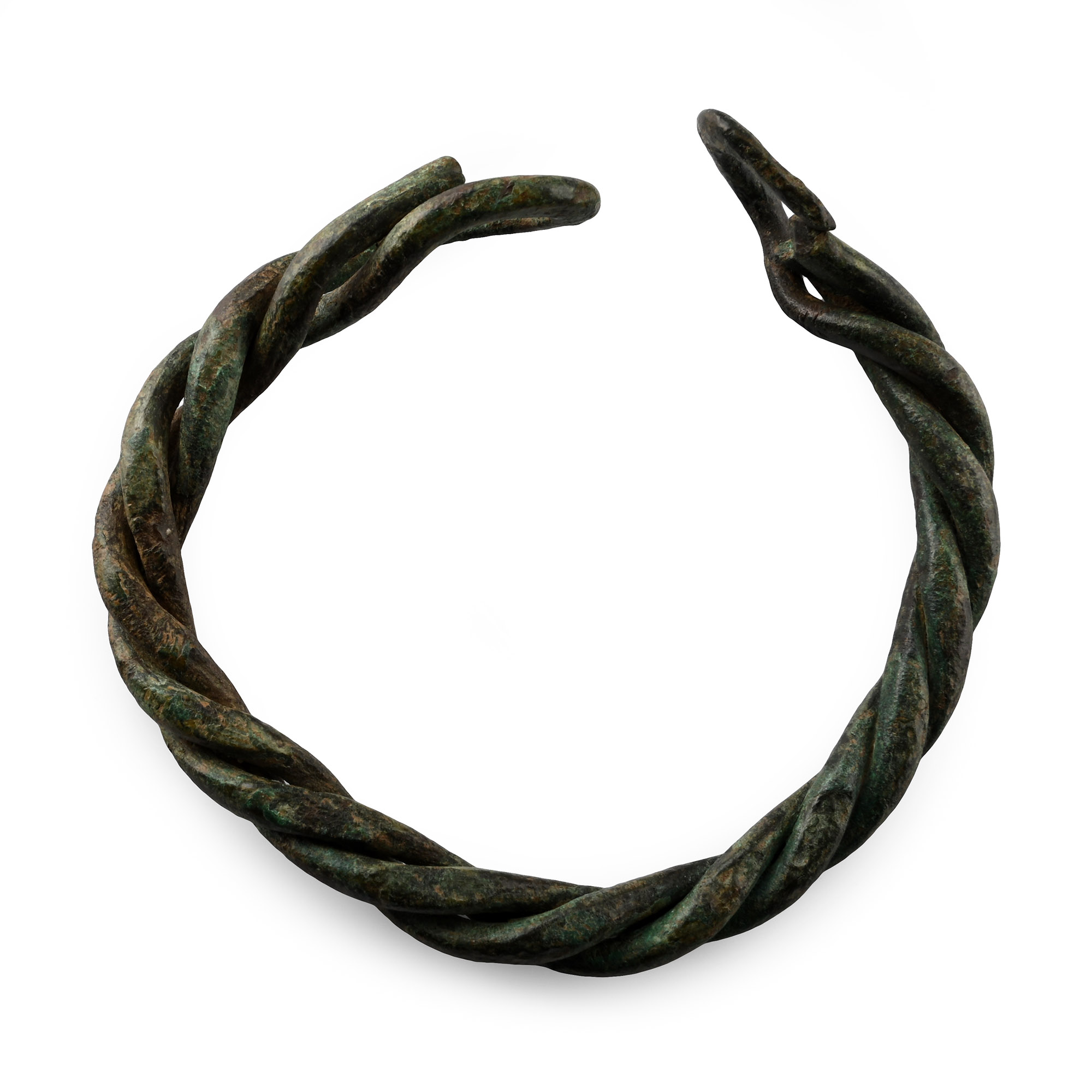Viking Period Bronze Twisted Bracelet