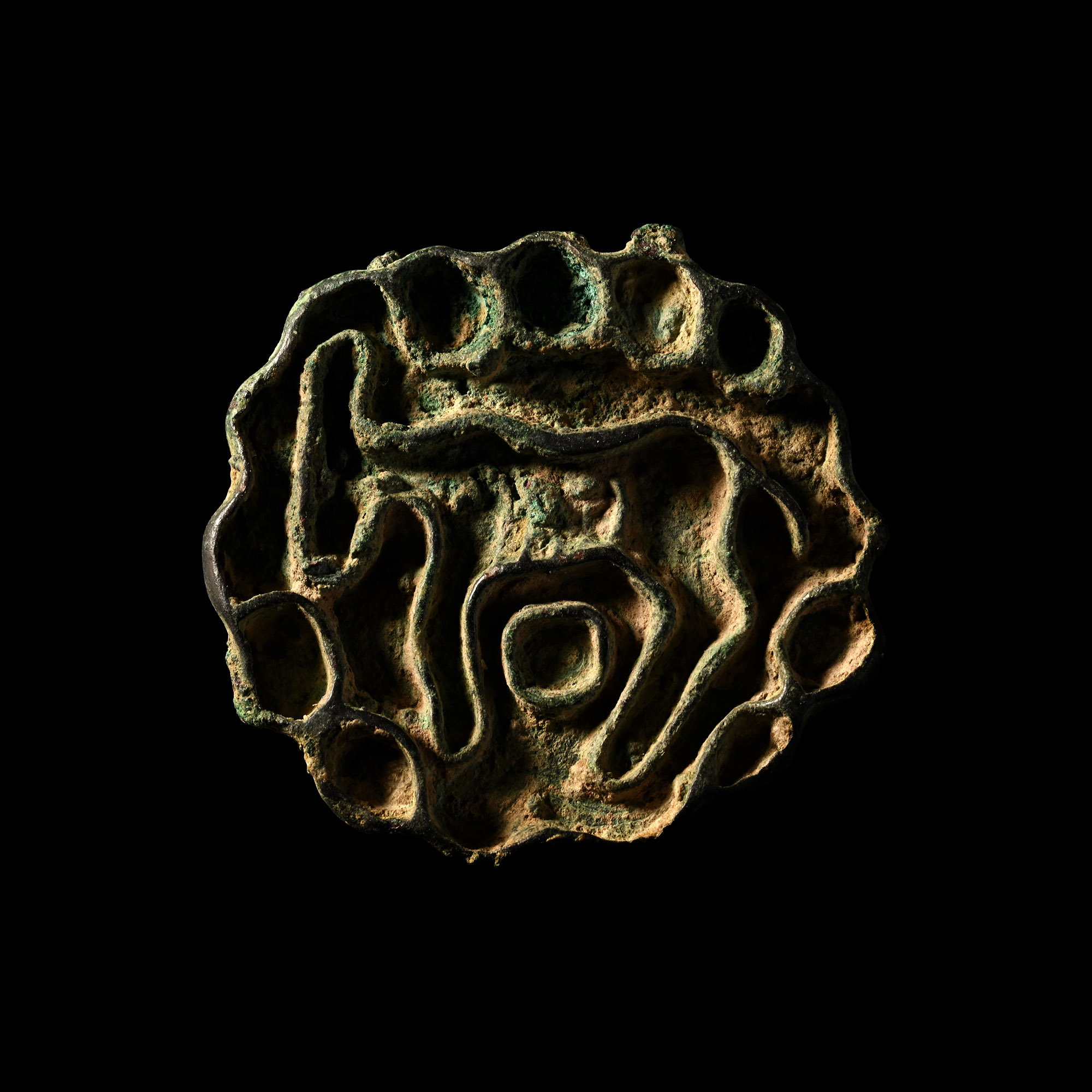 West Central Asian Bronze Stamp Seal with Quadruped