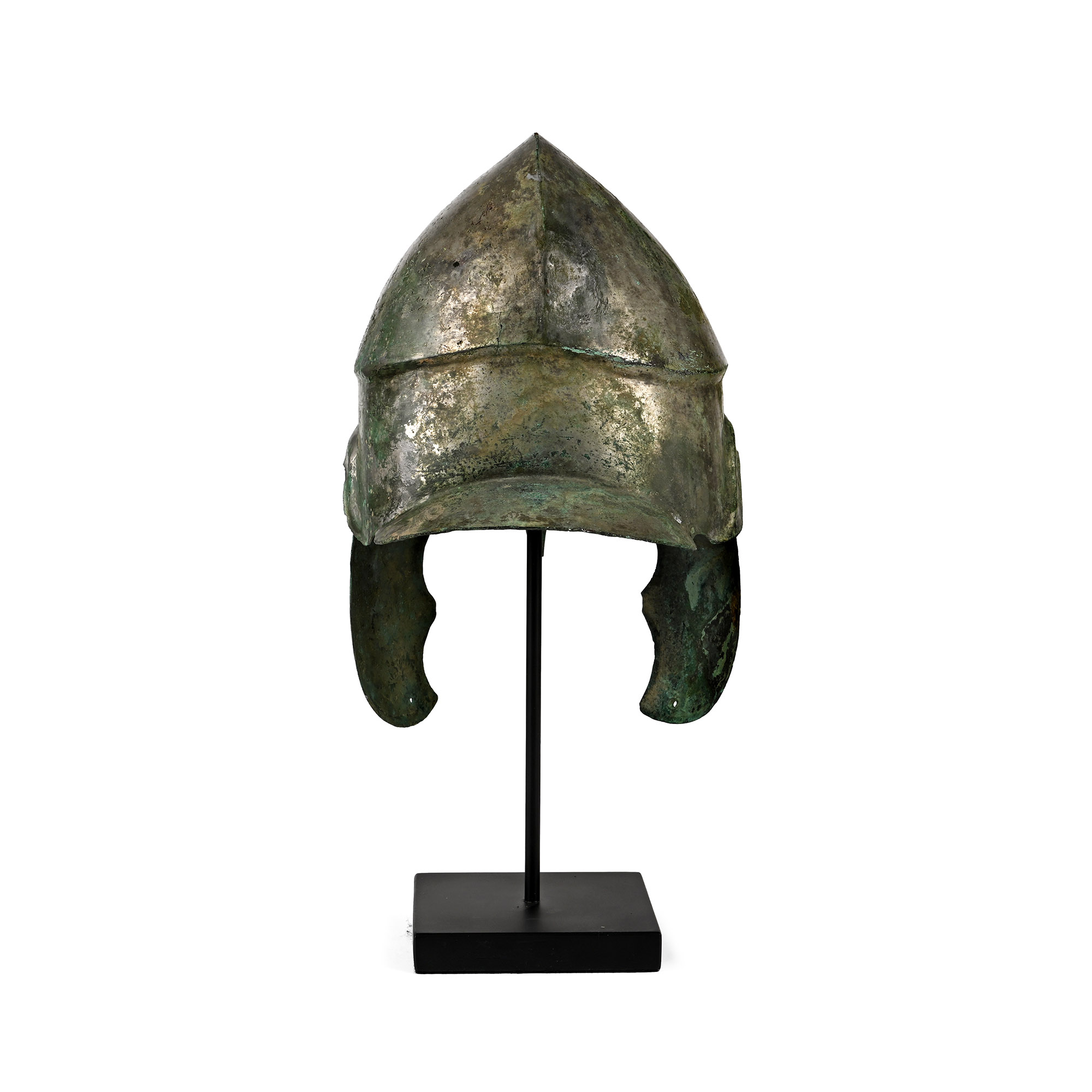 Greek Pontic Tinned Bronze Chalcidian Helmet