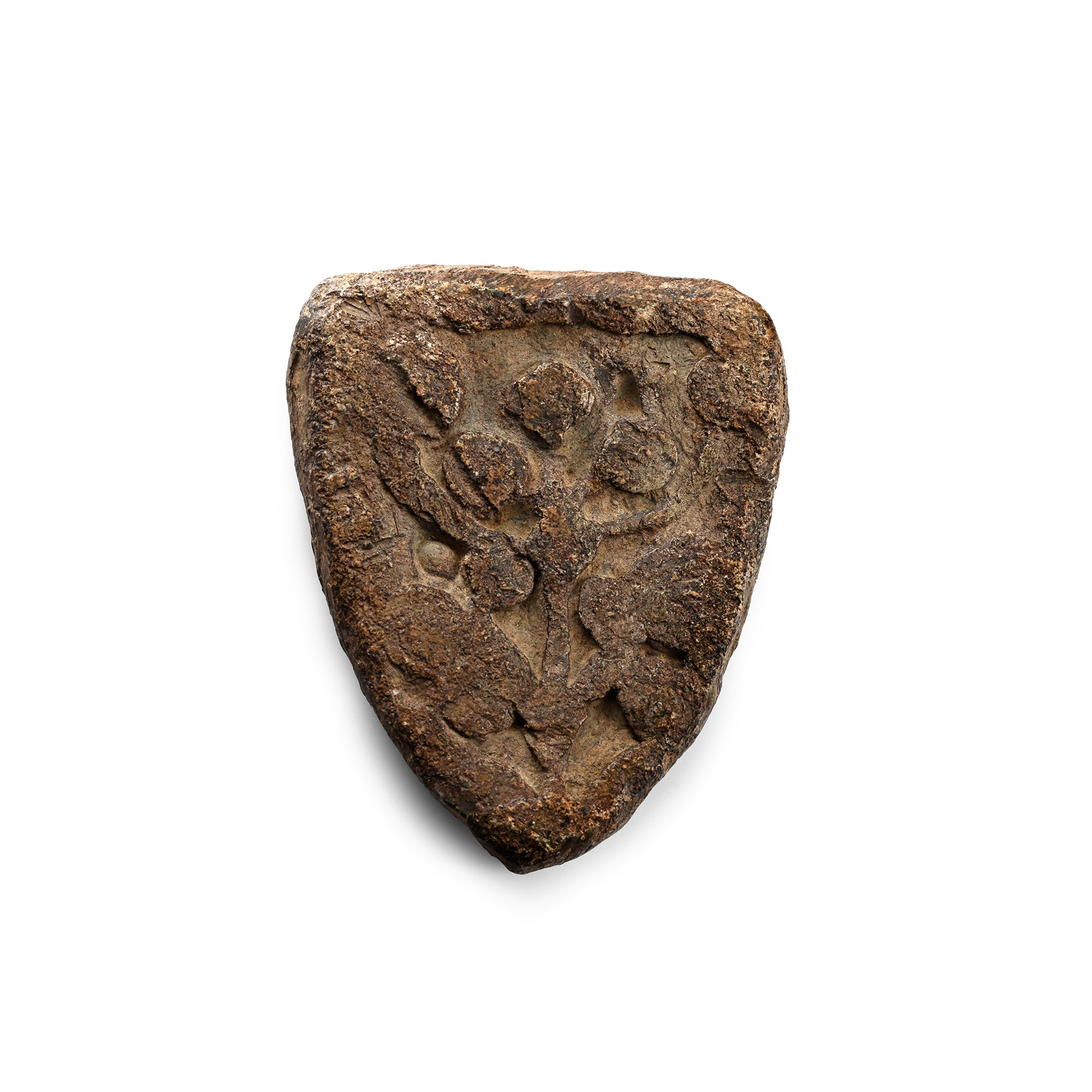 Medieval Lead Shield-Shaped Trade Weight
