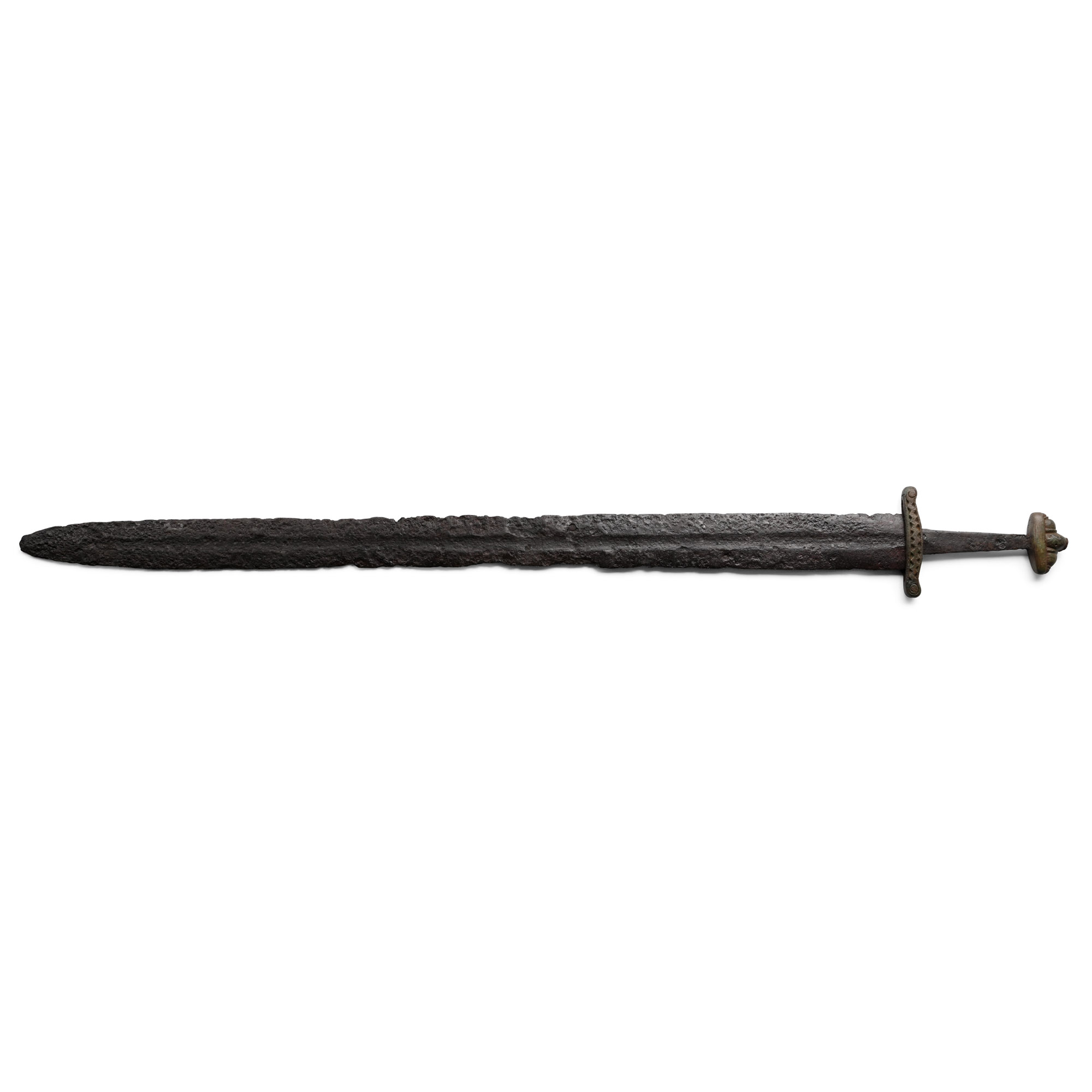 Viking Age Iron Sword Decorated Hilt