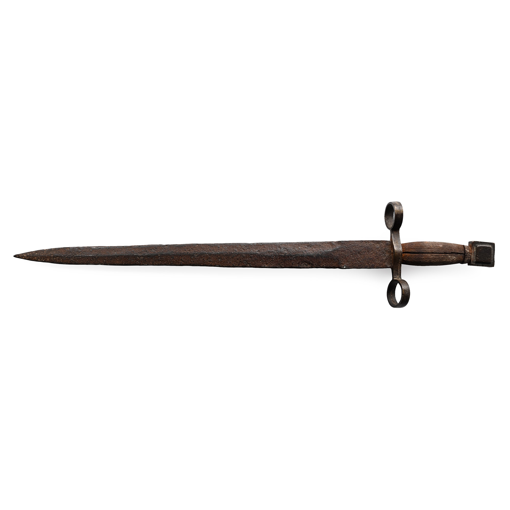 Post Medieval Iron Dagger with Bronze Hilt