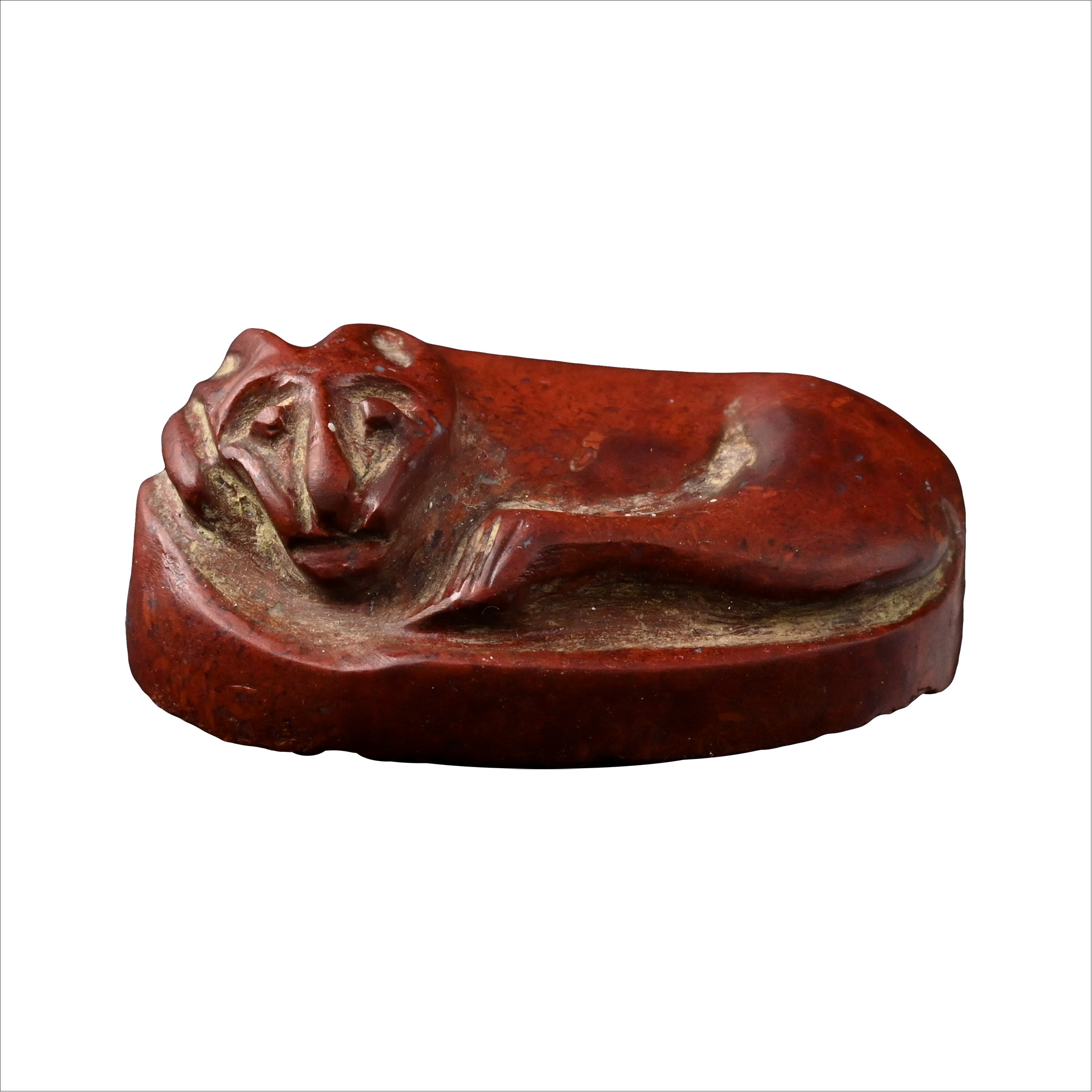 Egyptian Red Jasper Cat Amulet