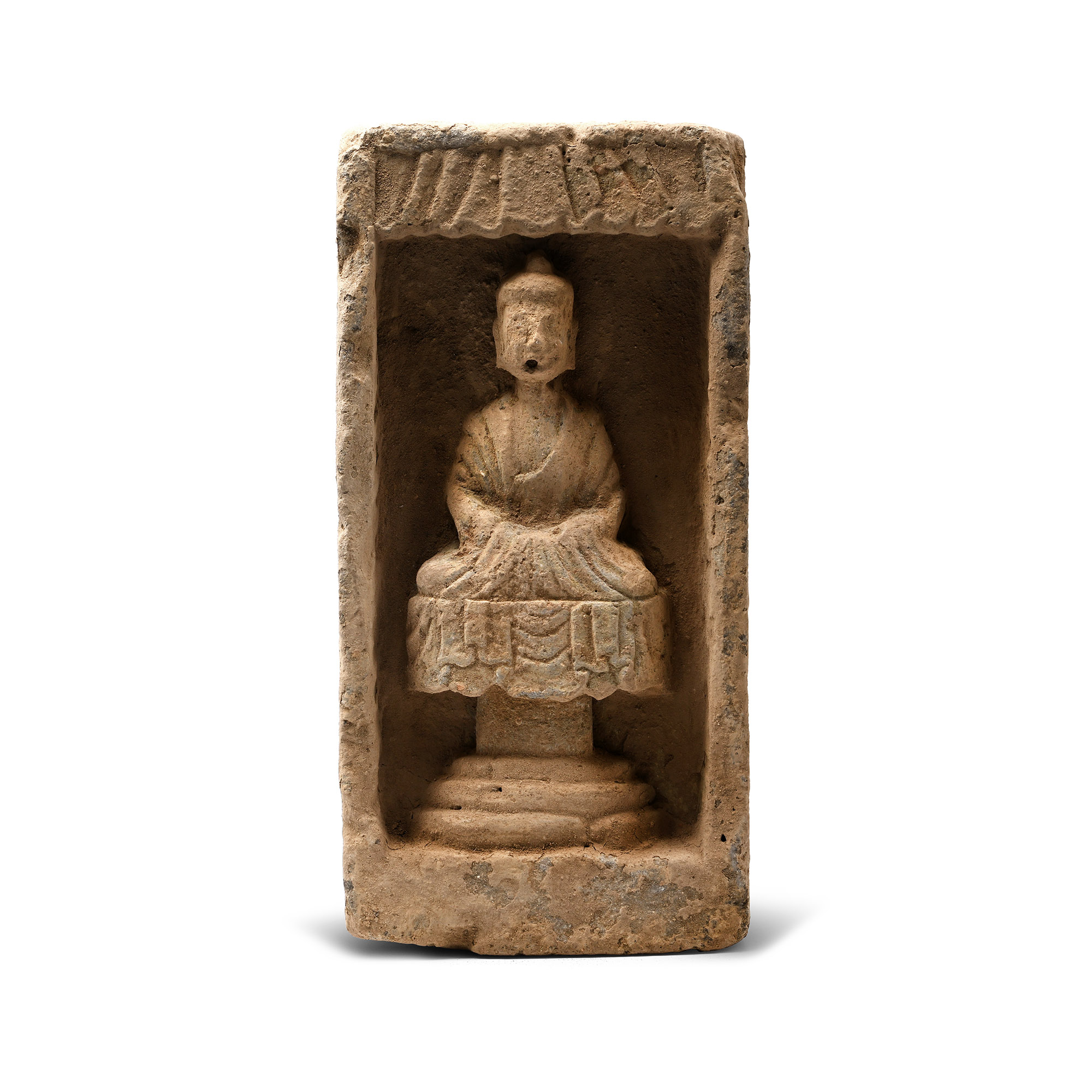 Chinese Wei Terracotta Buddha Brick