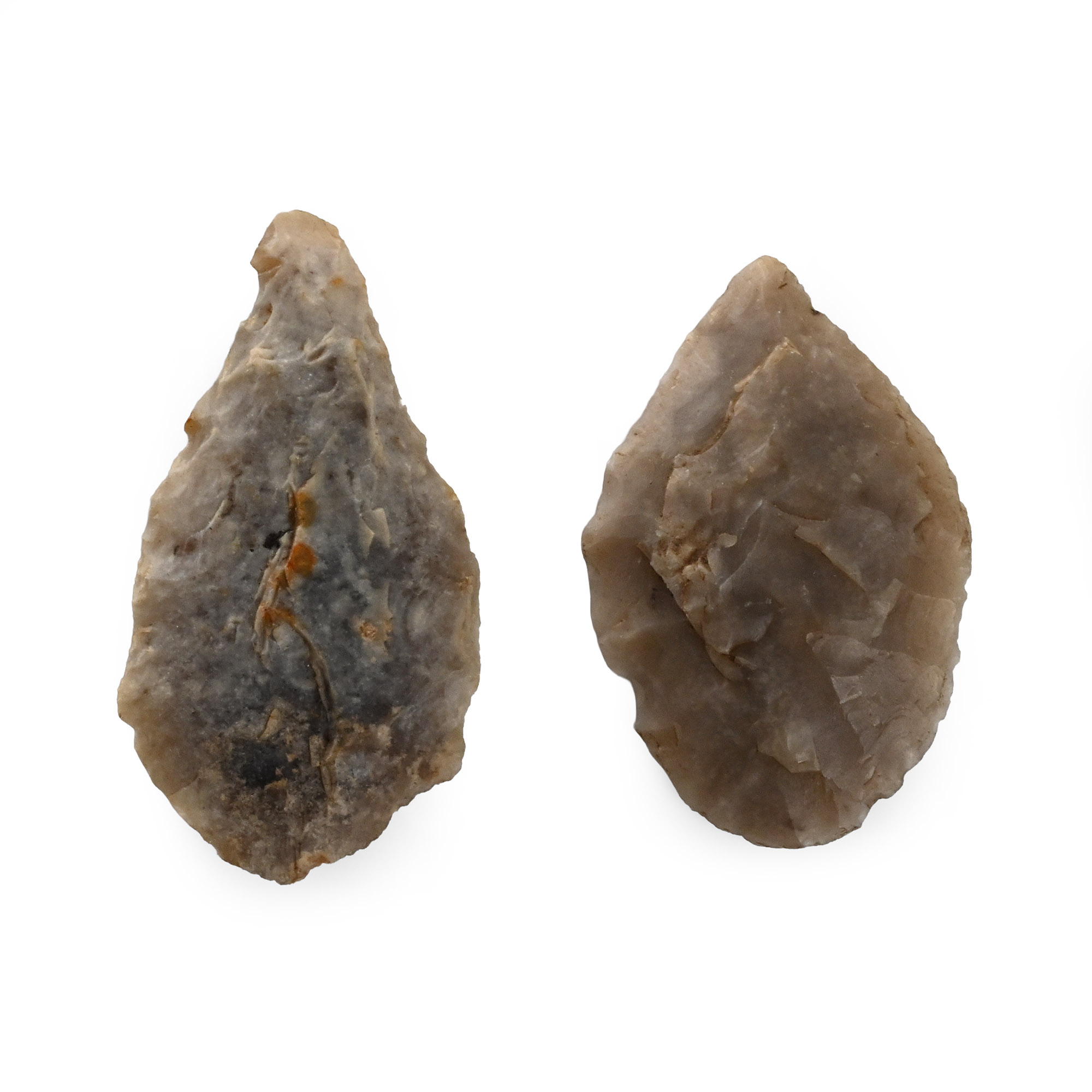 Stone Age Flint Arrowhead Group