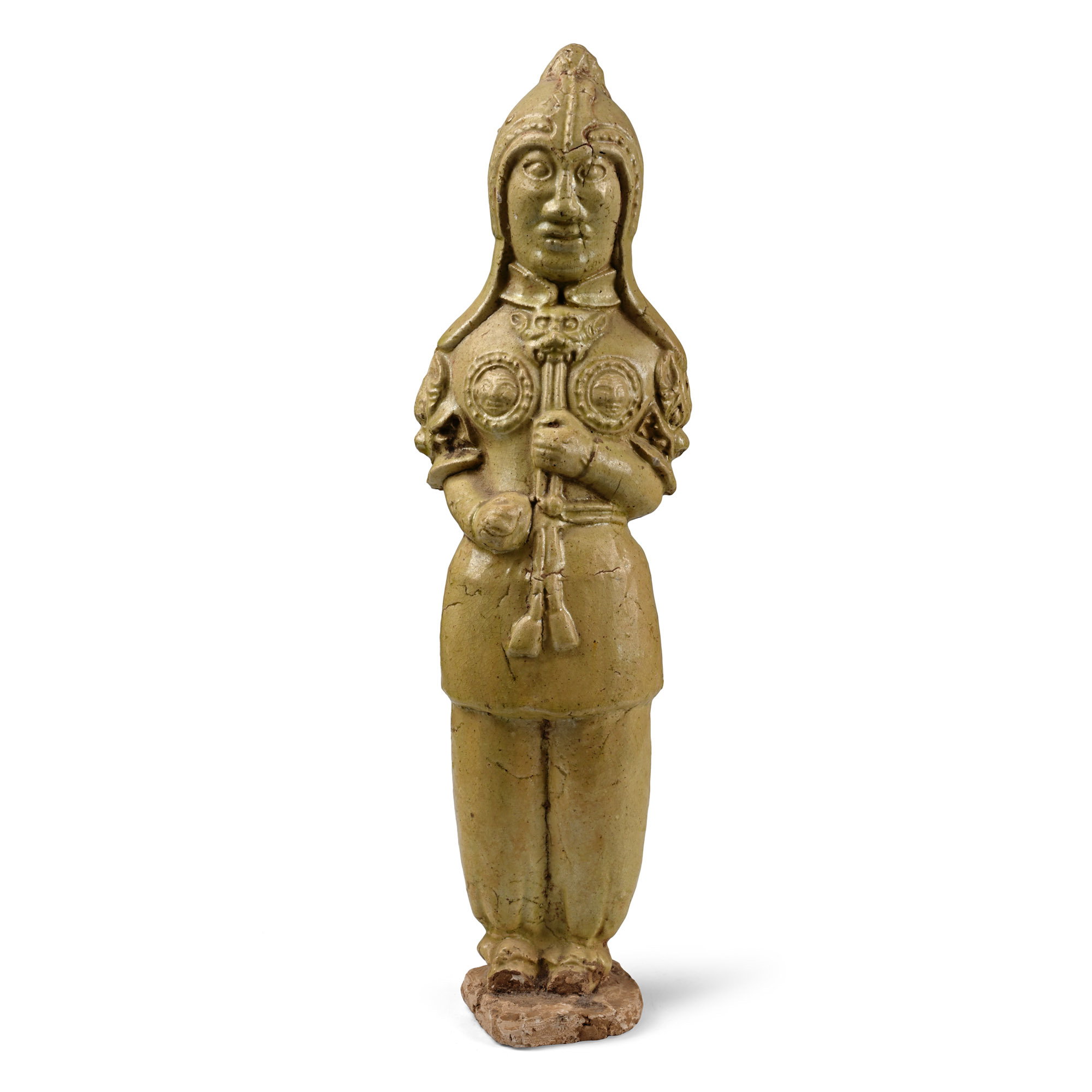 Large and Finely Modelled Chinese Figure of a Warrior