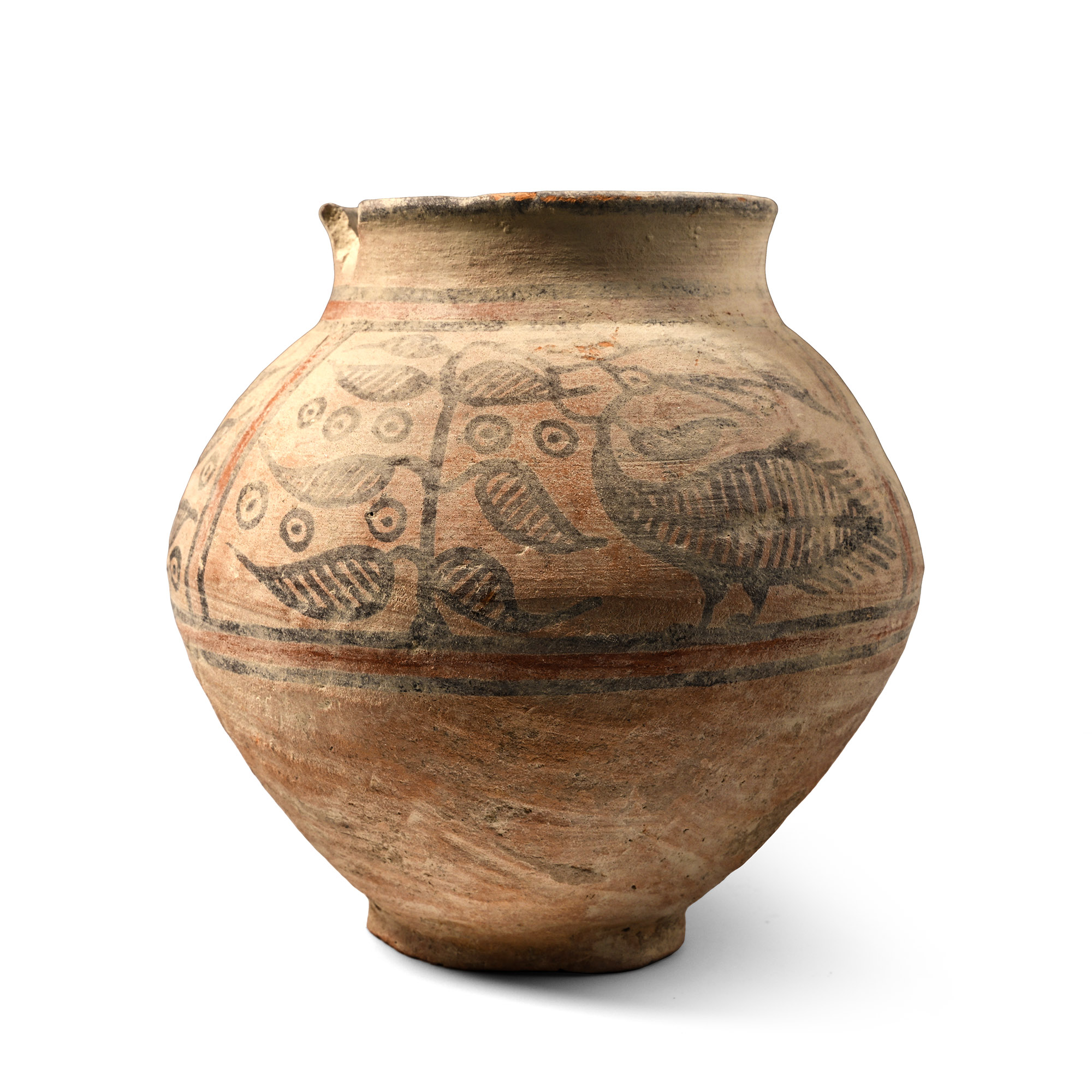 Indus Valley Terracotta Vessel with Birds
