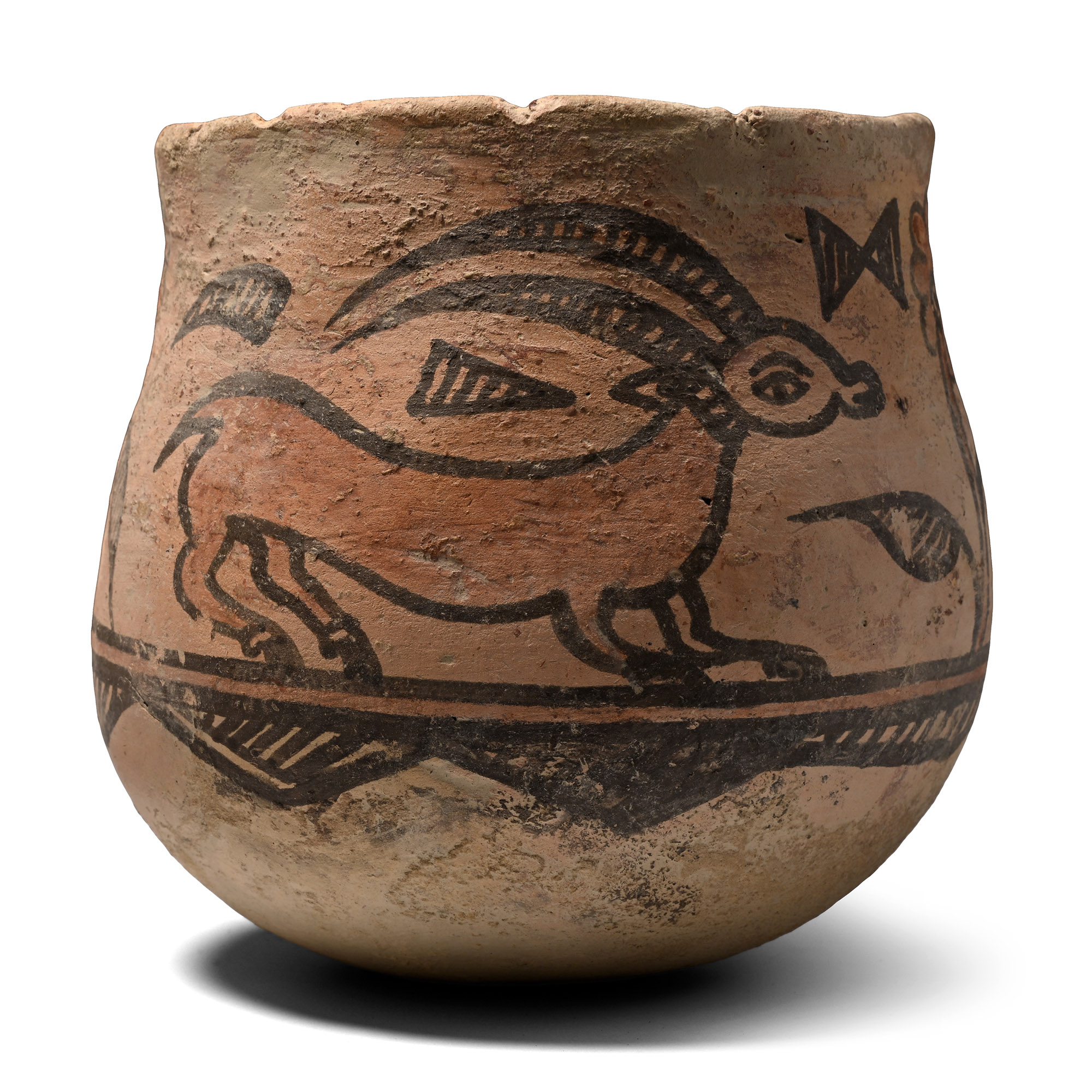 Indus Valley Terracotta Vessel with Ibex