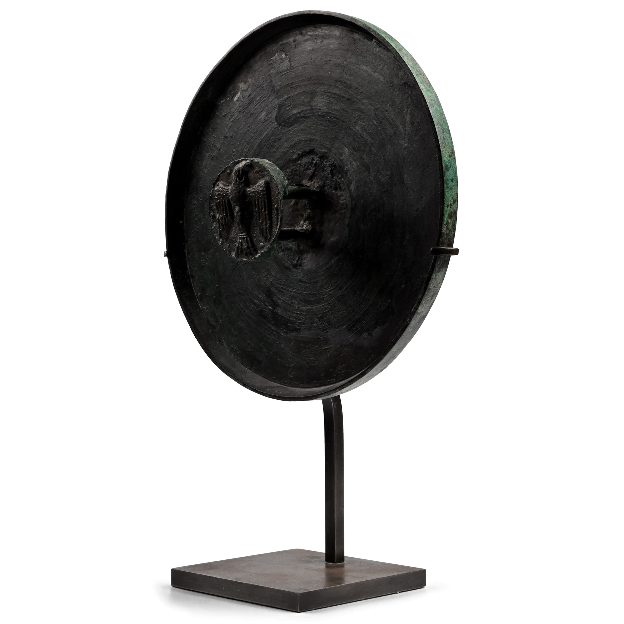 Scythian Bronze Mirror with Eagle Handle
