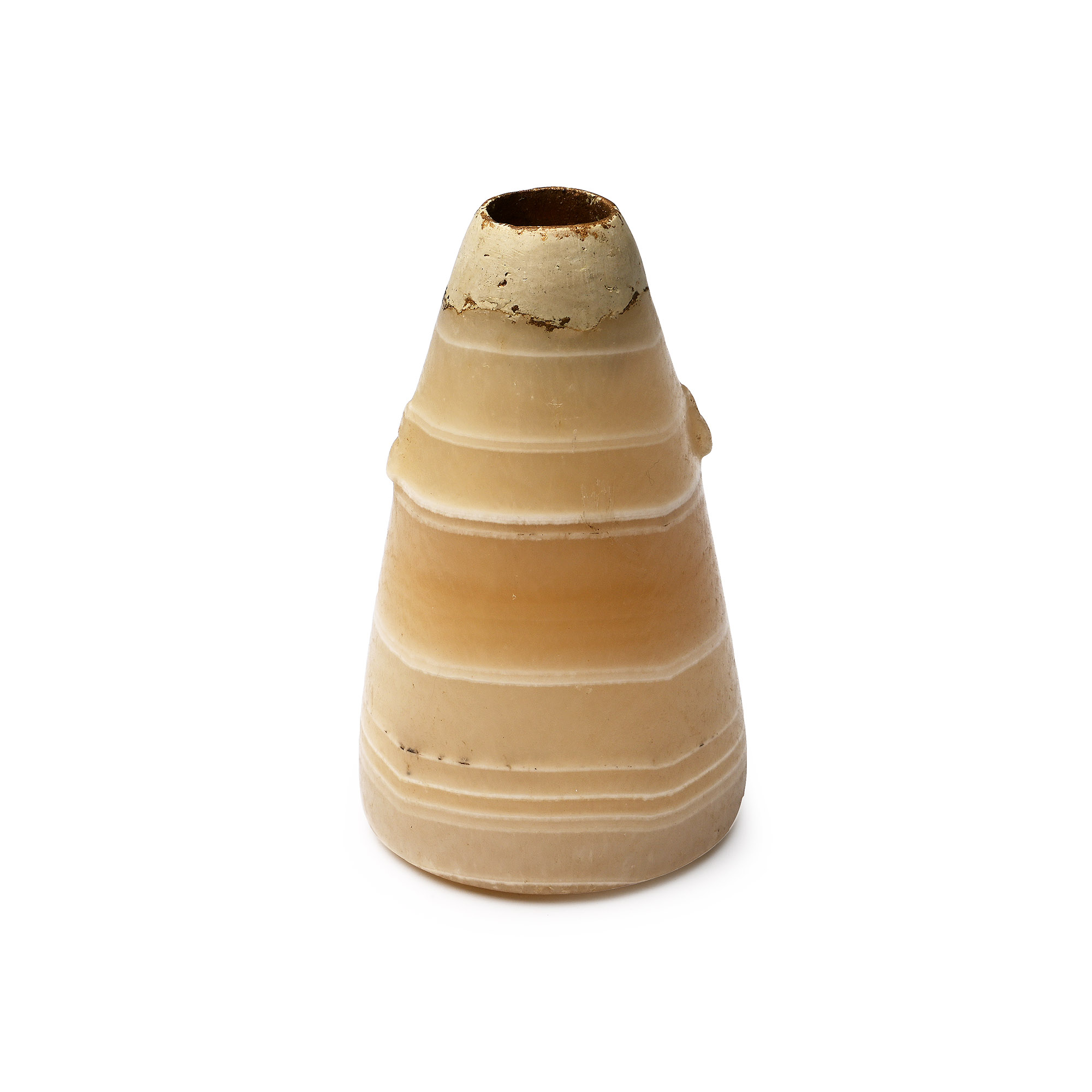 Egyptian Banded Agate Kohl Pot