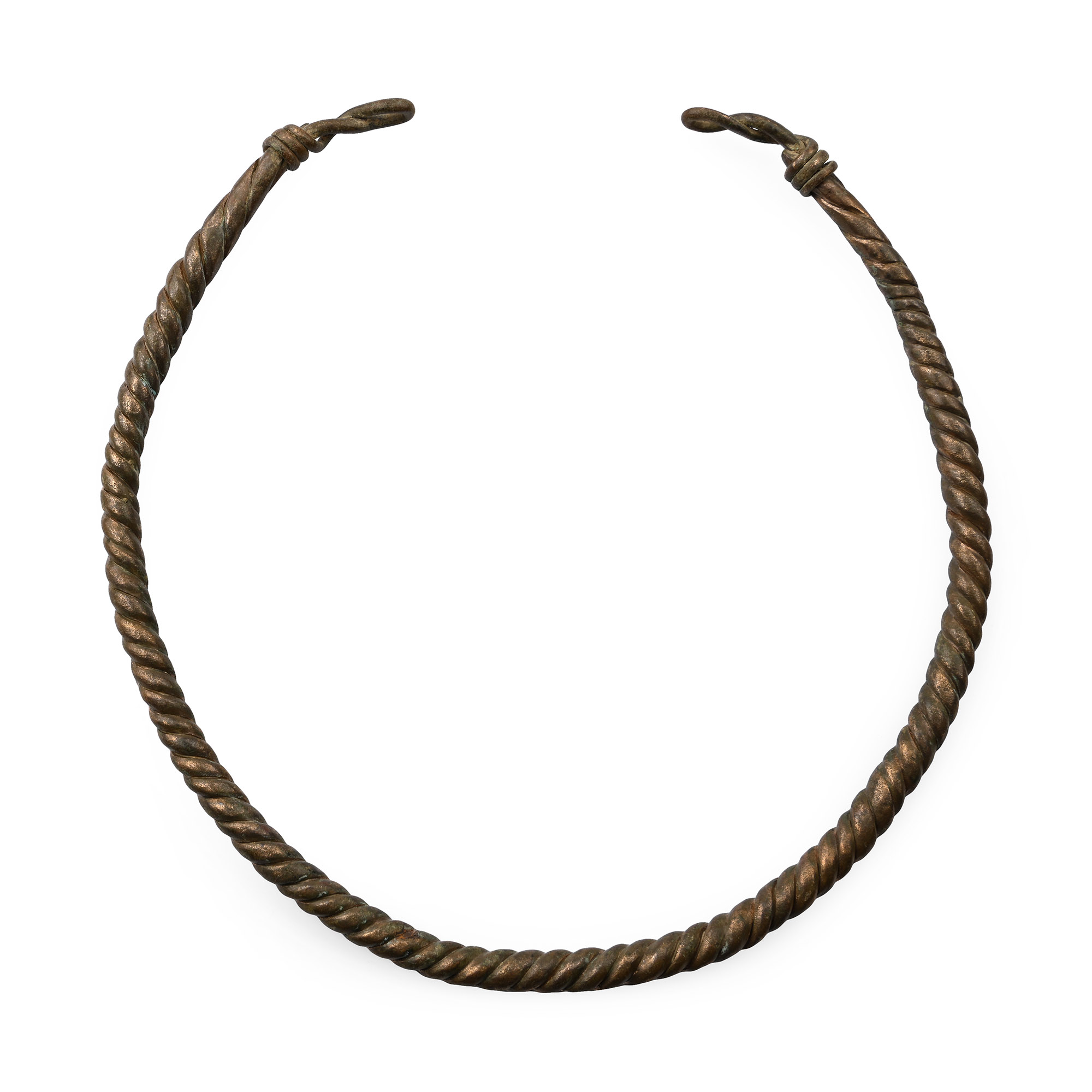 Viking Period Bronze Twisted Neck Torc