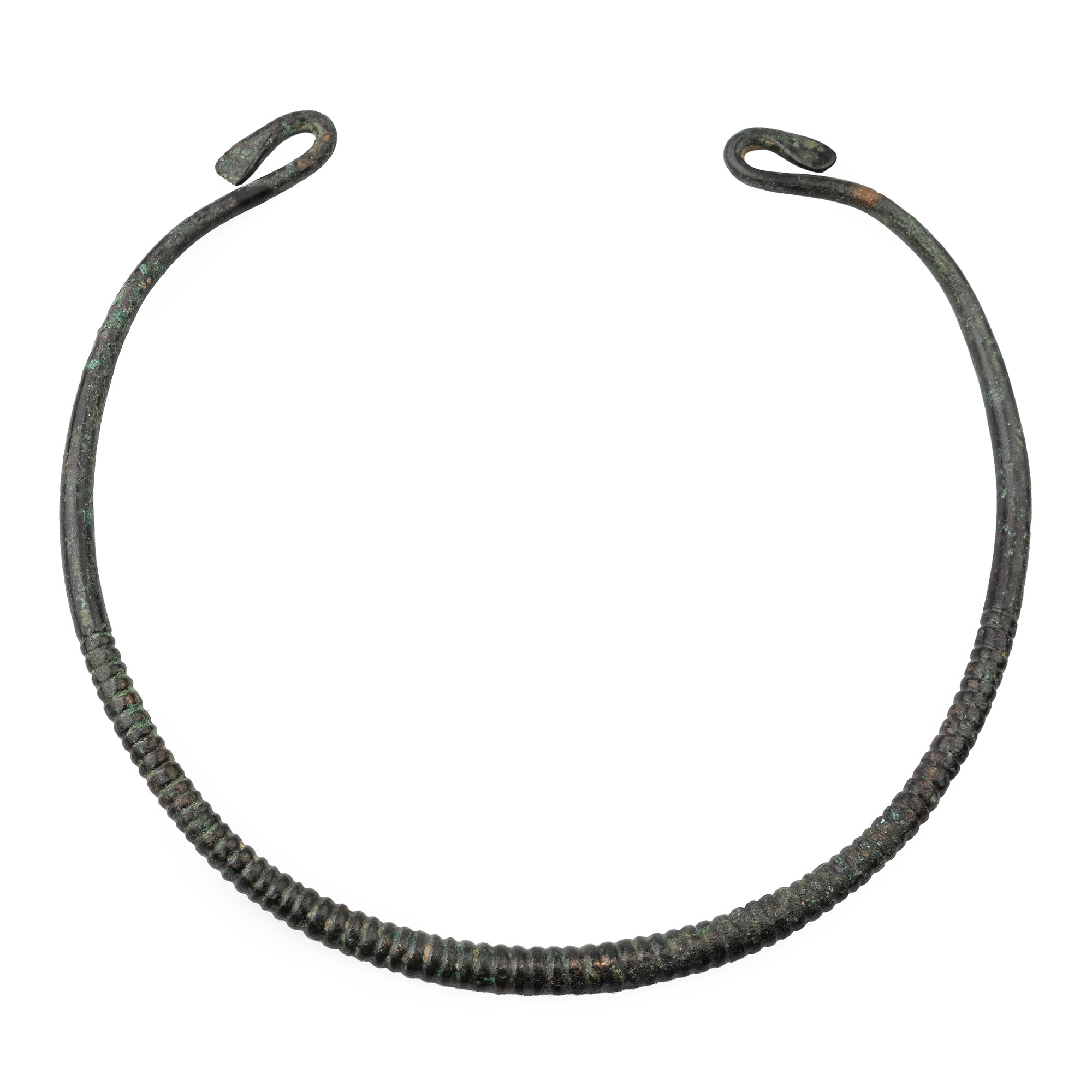 Viking Period Bronze Faux Twisted Neck Torc