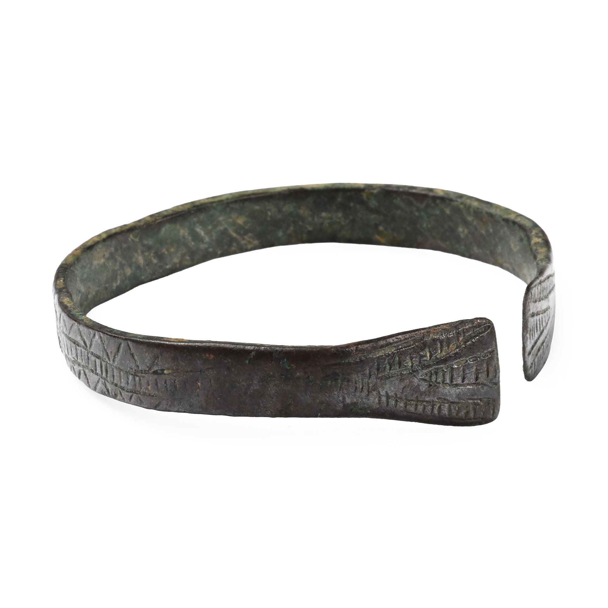 Viking Period Bronze Decorated Bracelet