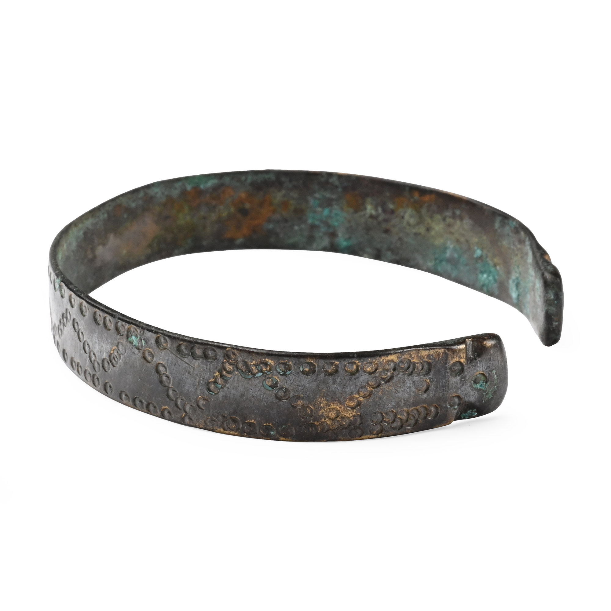 Viking Period Bronze Decorated Bracelet