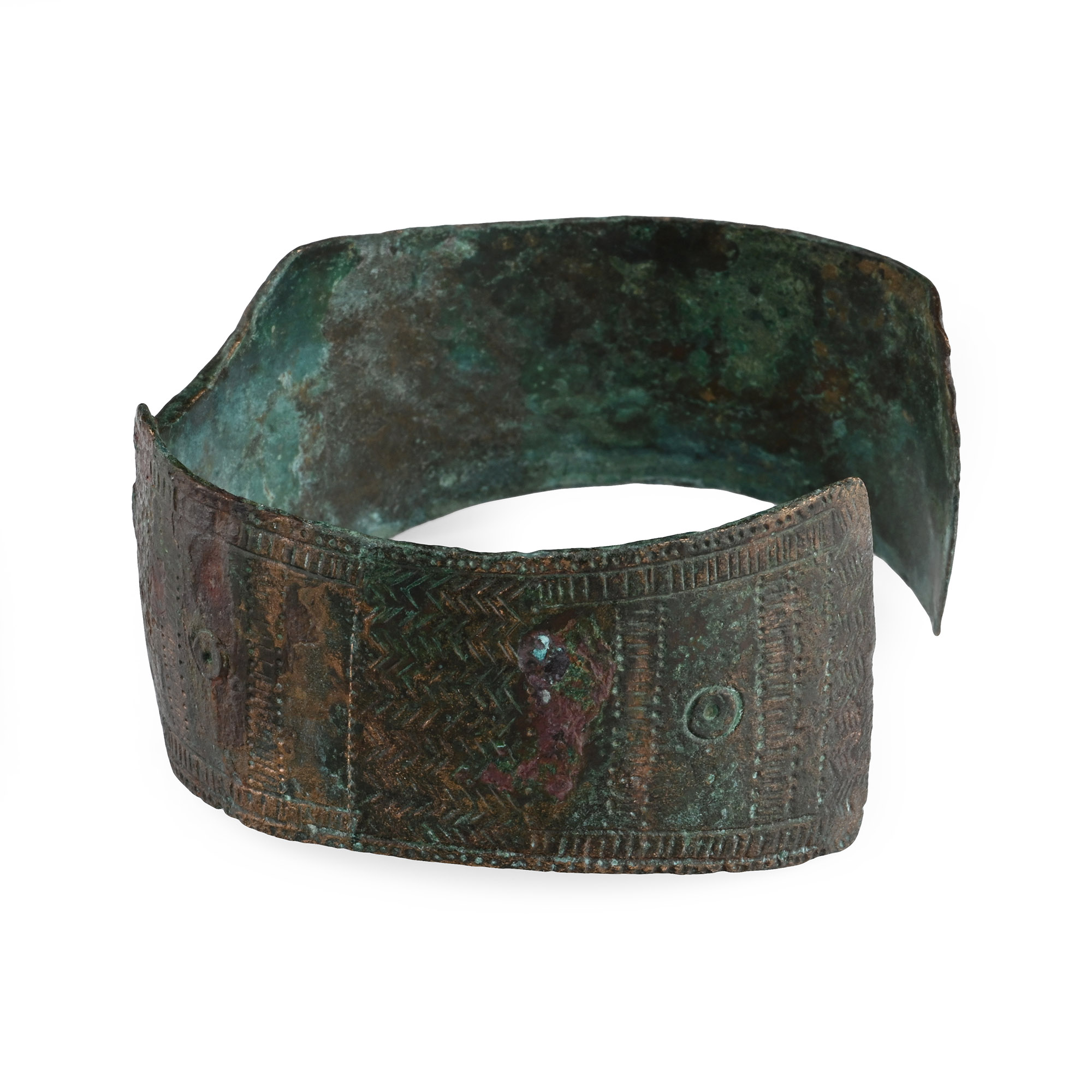 Viking Period Bronze Decorated Bracelet