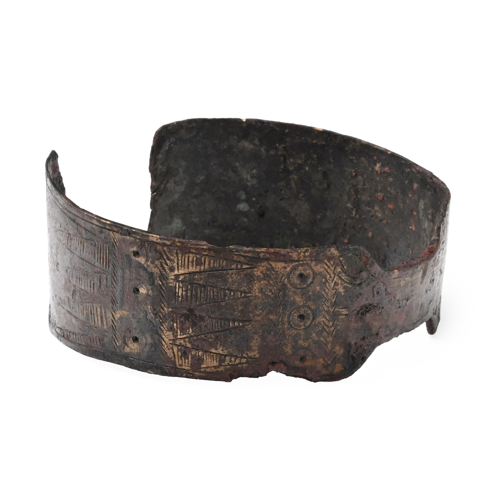 Viking Period Bronze Decorated Bracelet