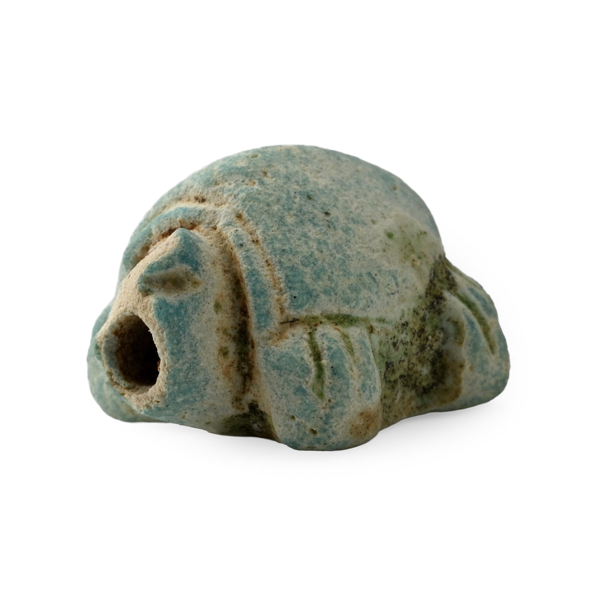 Egyptian Faience Turtle Amulet