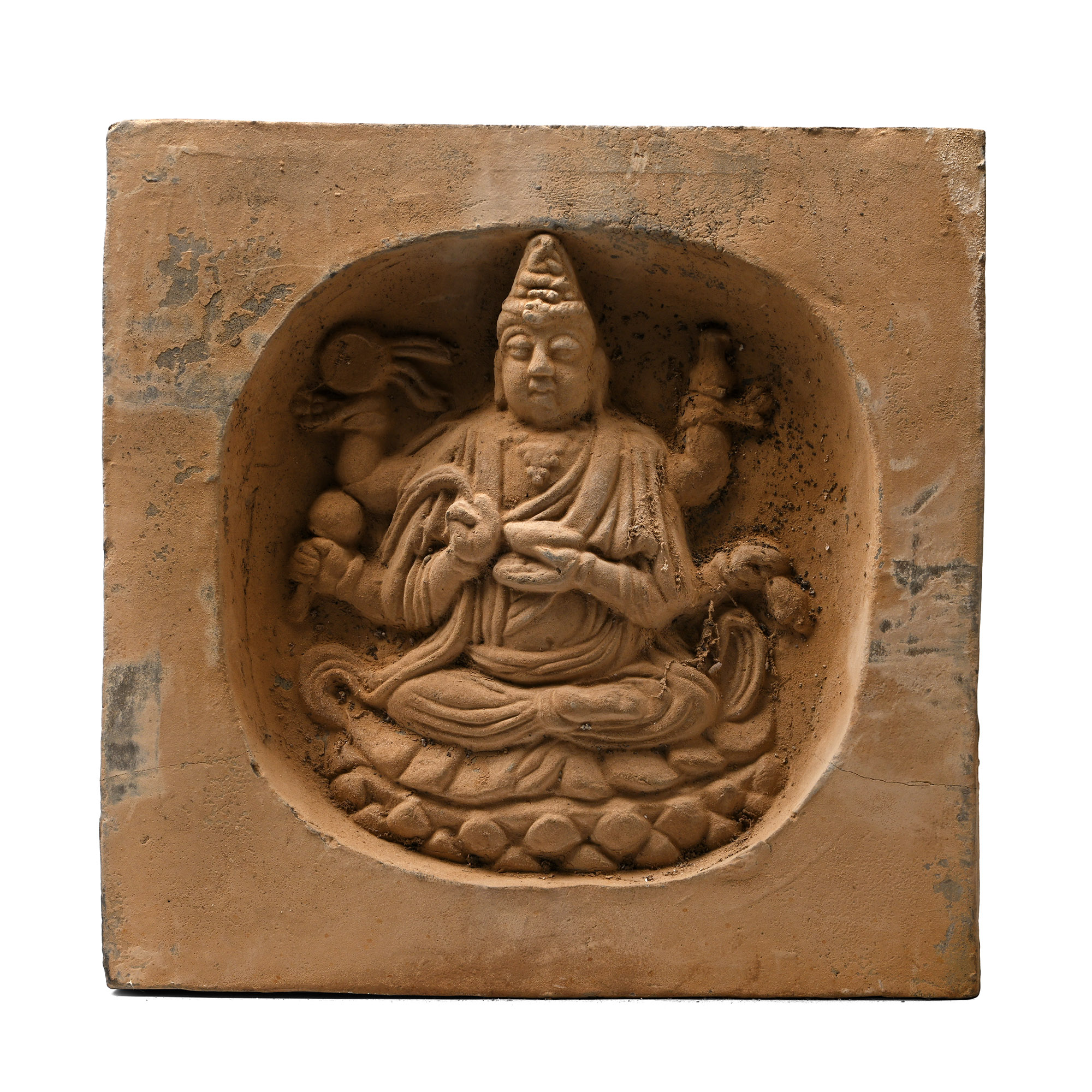 Chinese Song Terracotta Tile with Mahakala