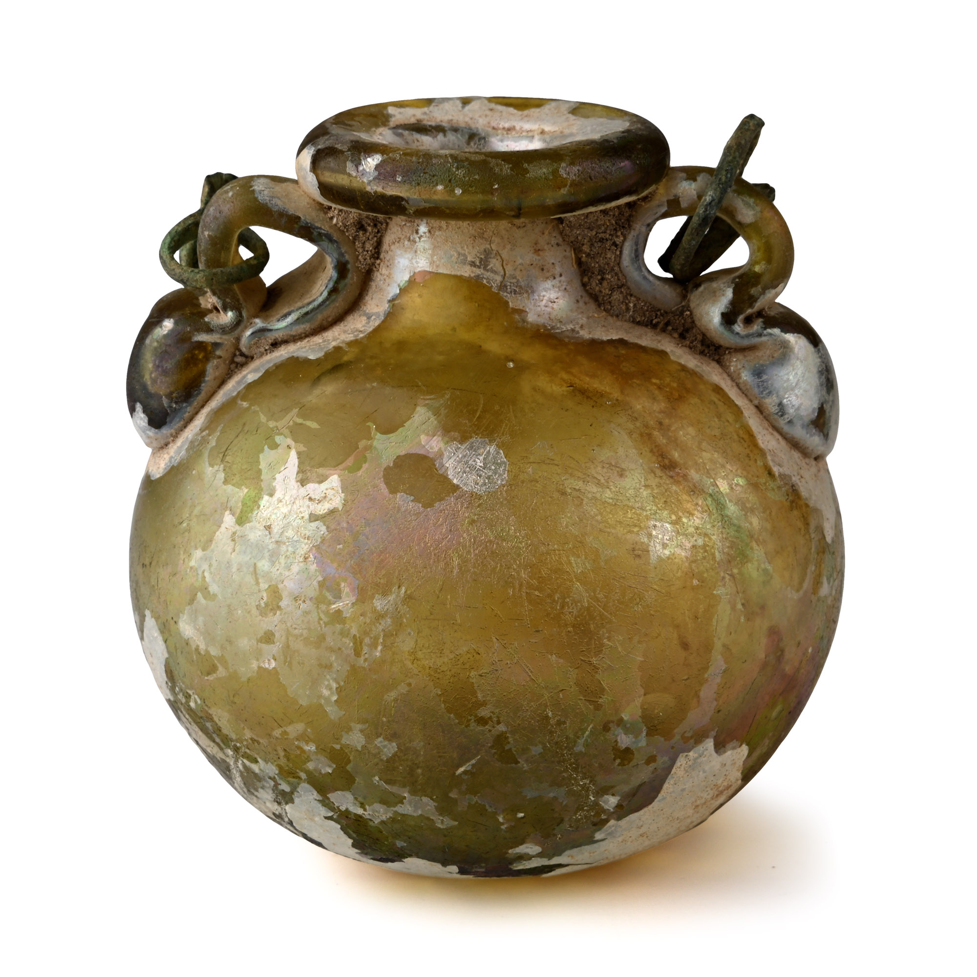 Roman Cast Glass Aryballos