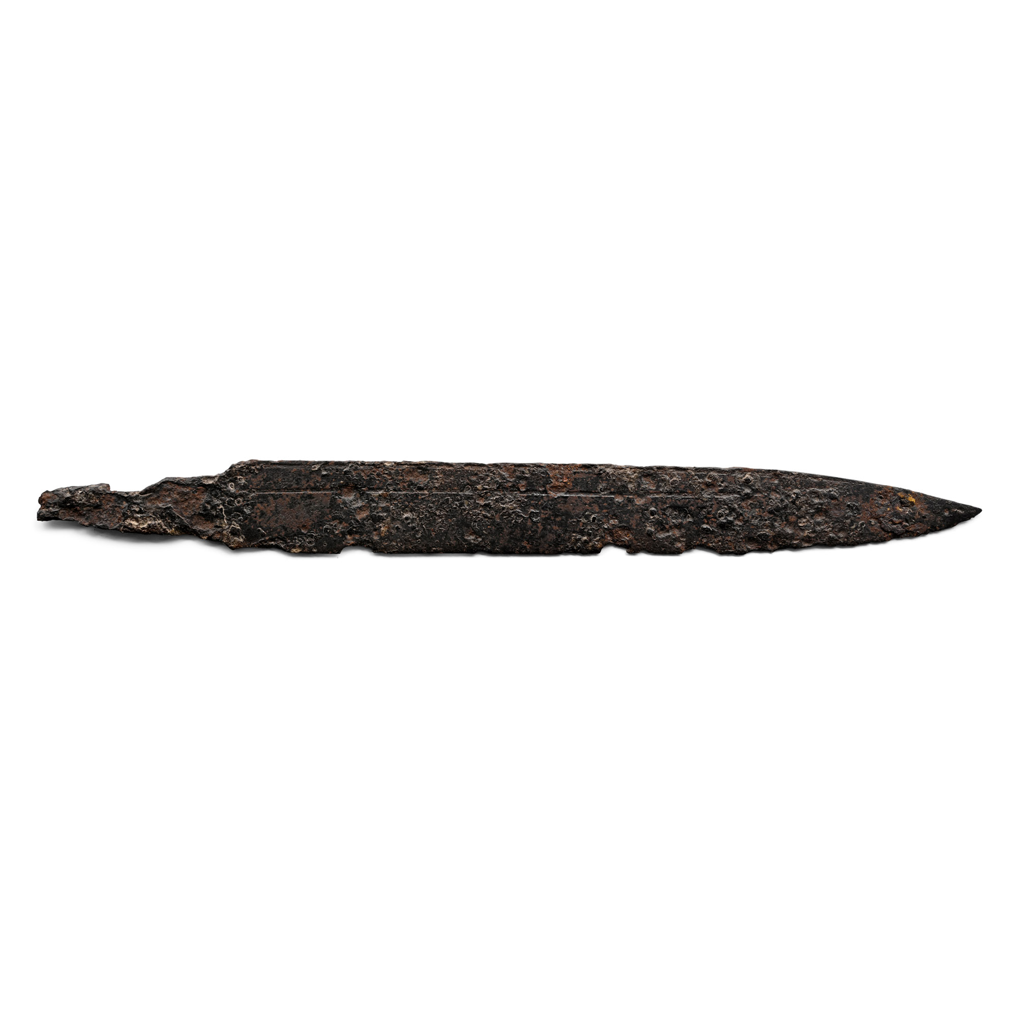 Large Saxon Iron Seax with Single-Edged Blade