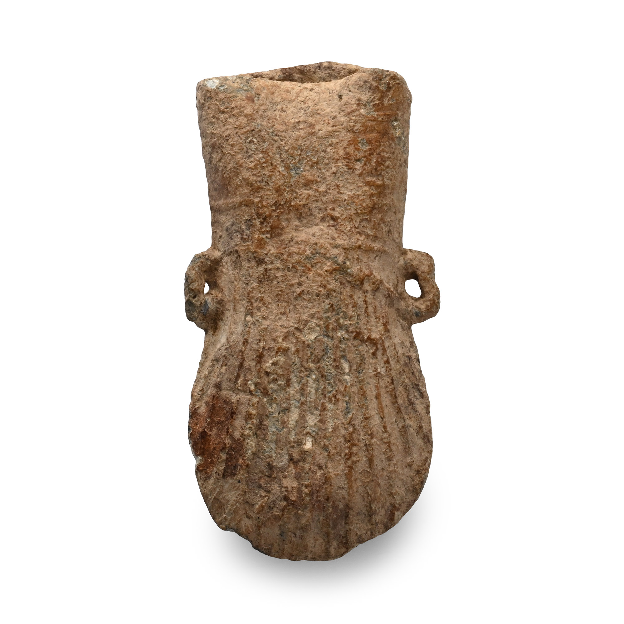 Medieval Lead Pilgrim's Holy Water Ampulla with Scallop