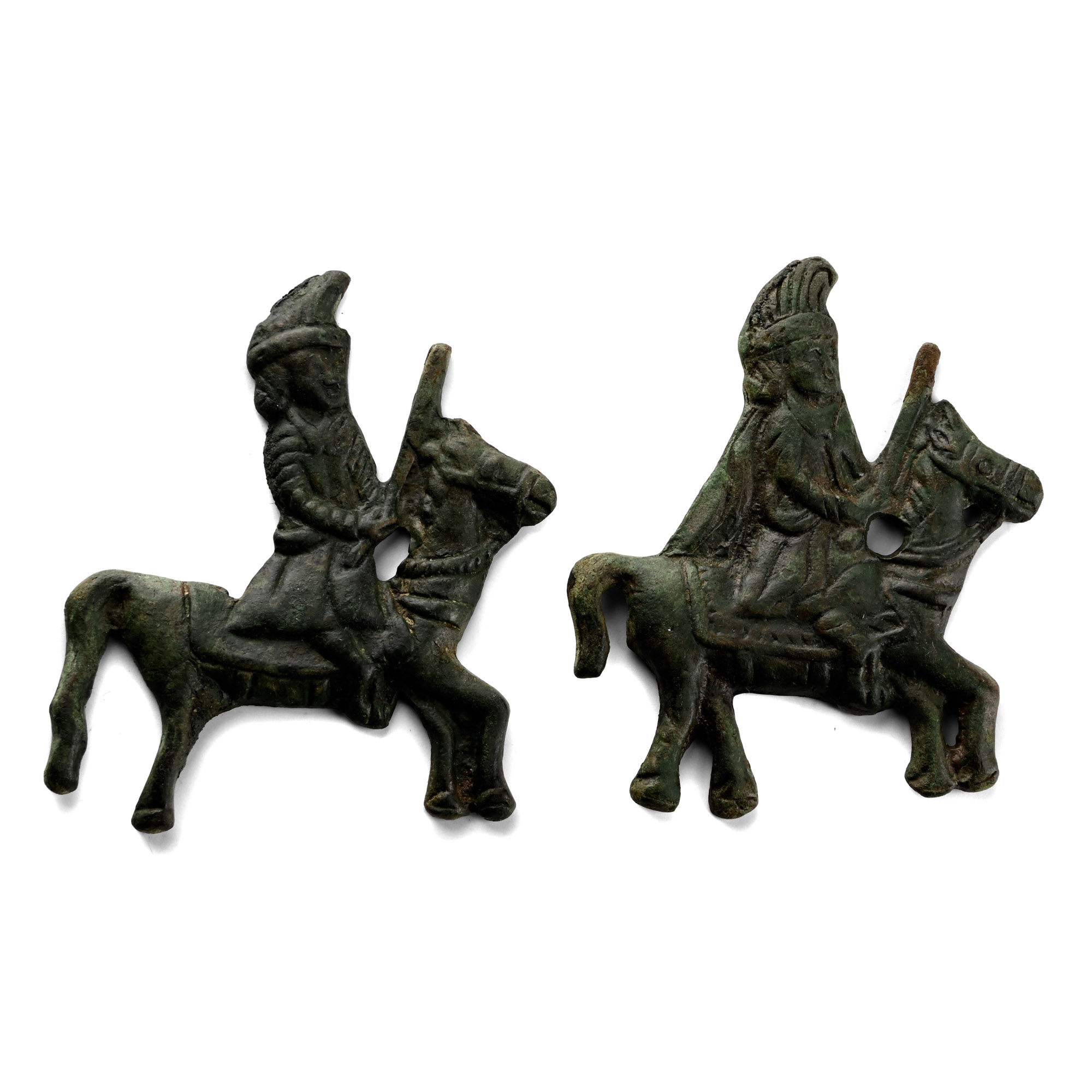 Medieval Bronze Pilgrim's Badge Pair