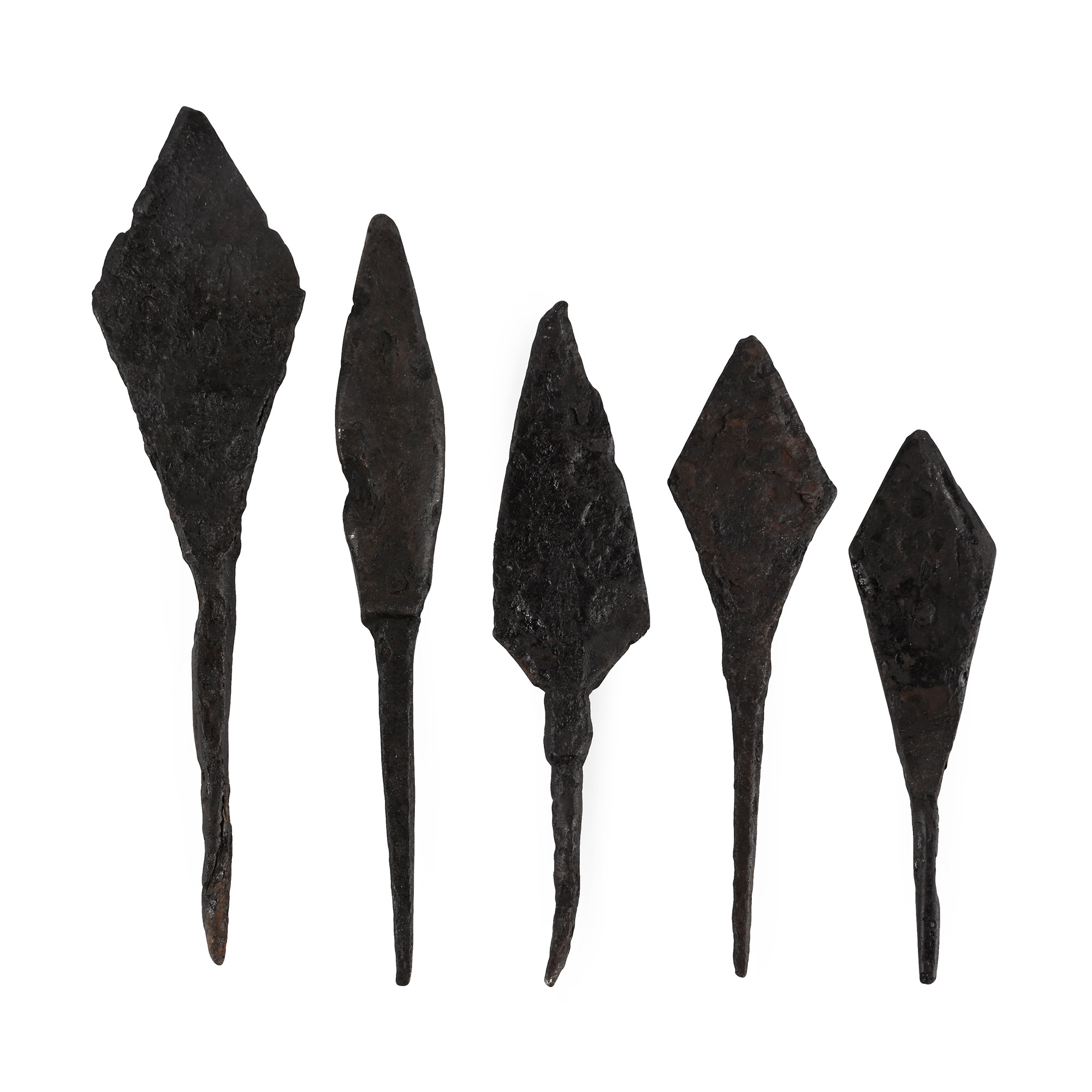 Medieval Iron Arrowhead Collection