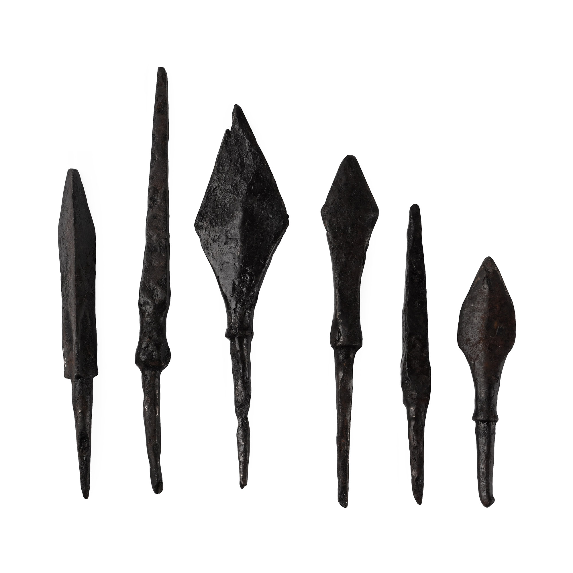 Medieval Iron Arrowhead Group