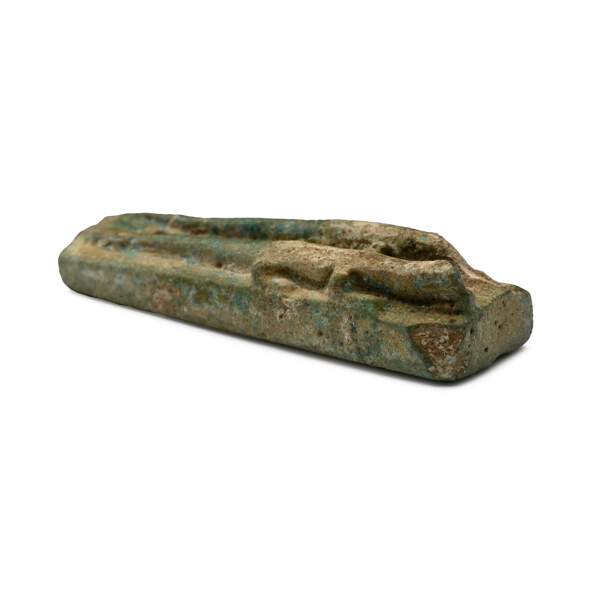 Egyptian Faience Double Lizard Amulet