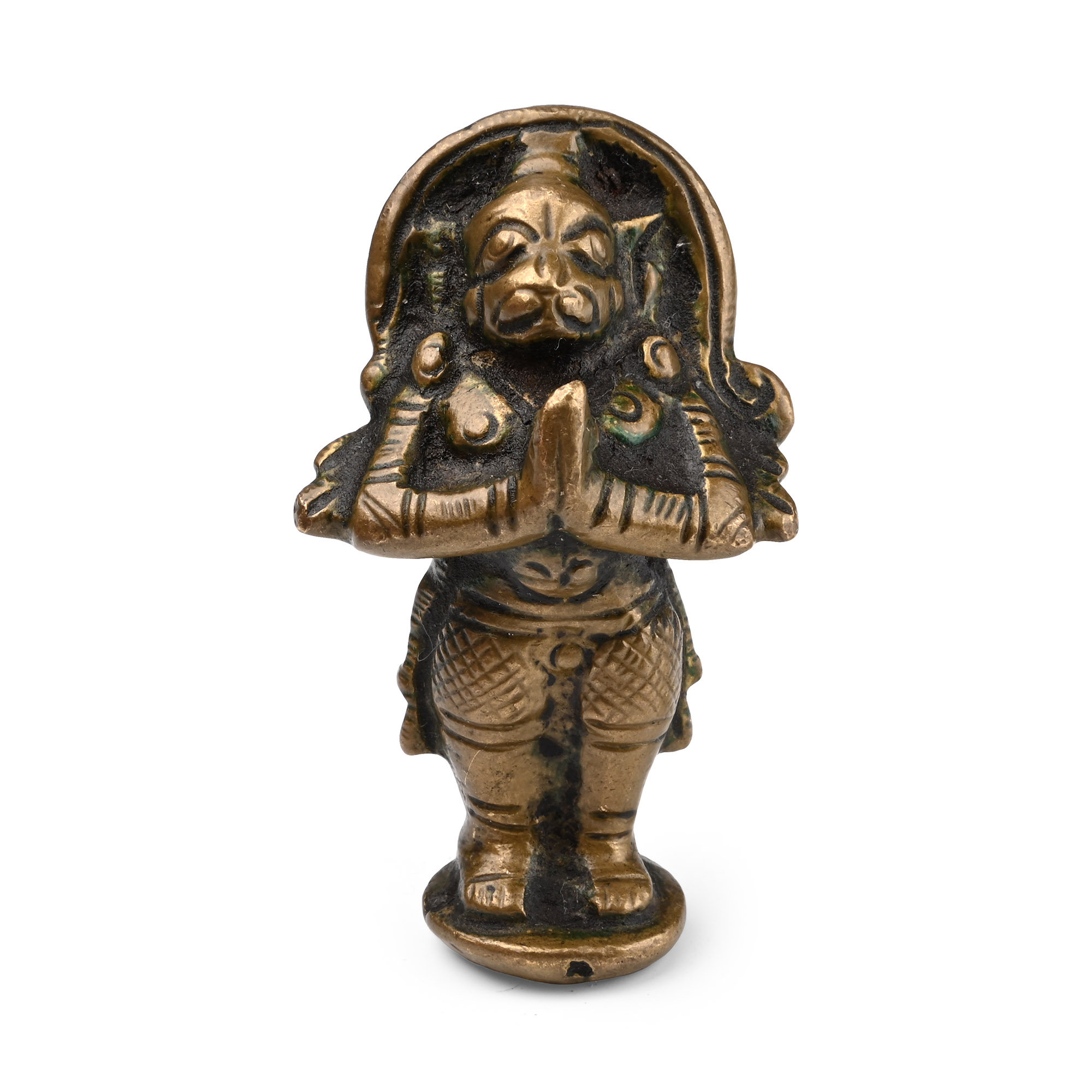 Copper-alloy Standing Hanuman Figure