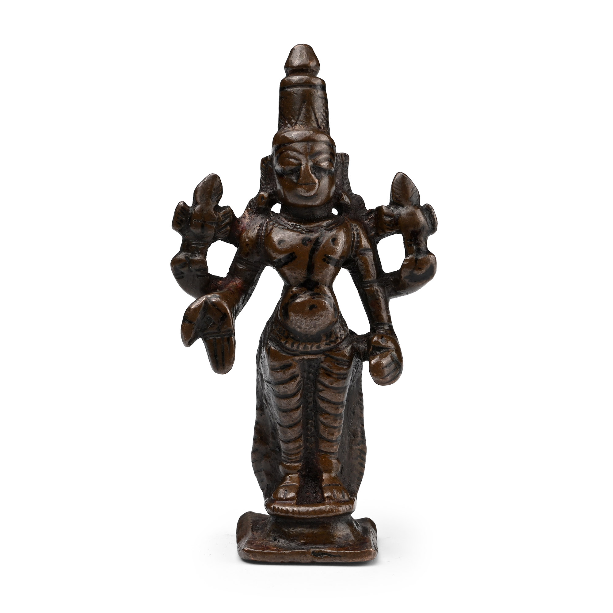 Copper-alloy Four-Armed Vishnu Figure