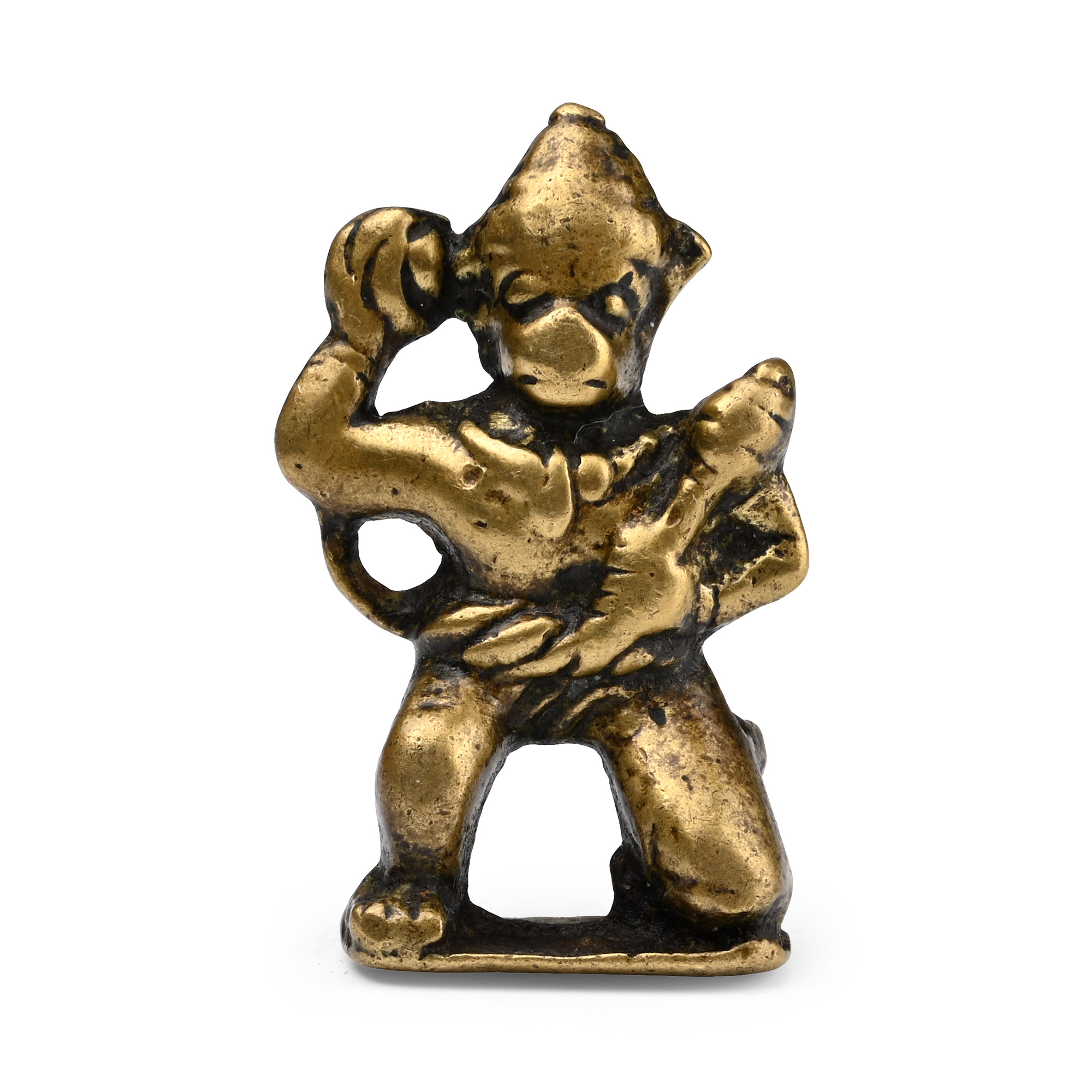 Copper-alloy Hanuman with Sceptre