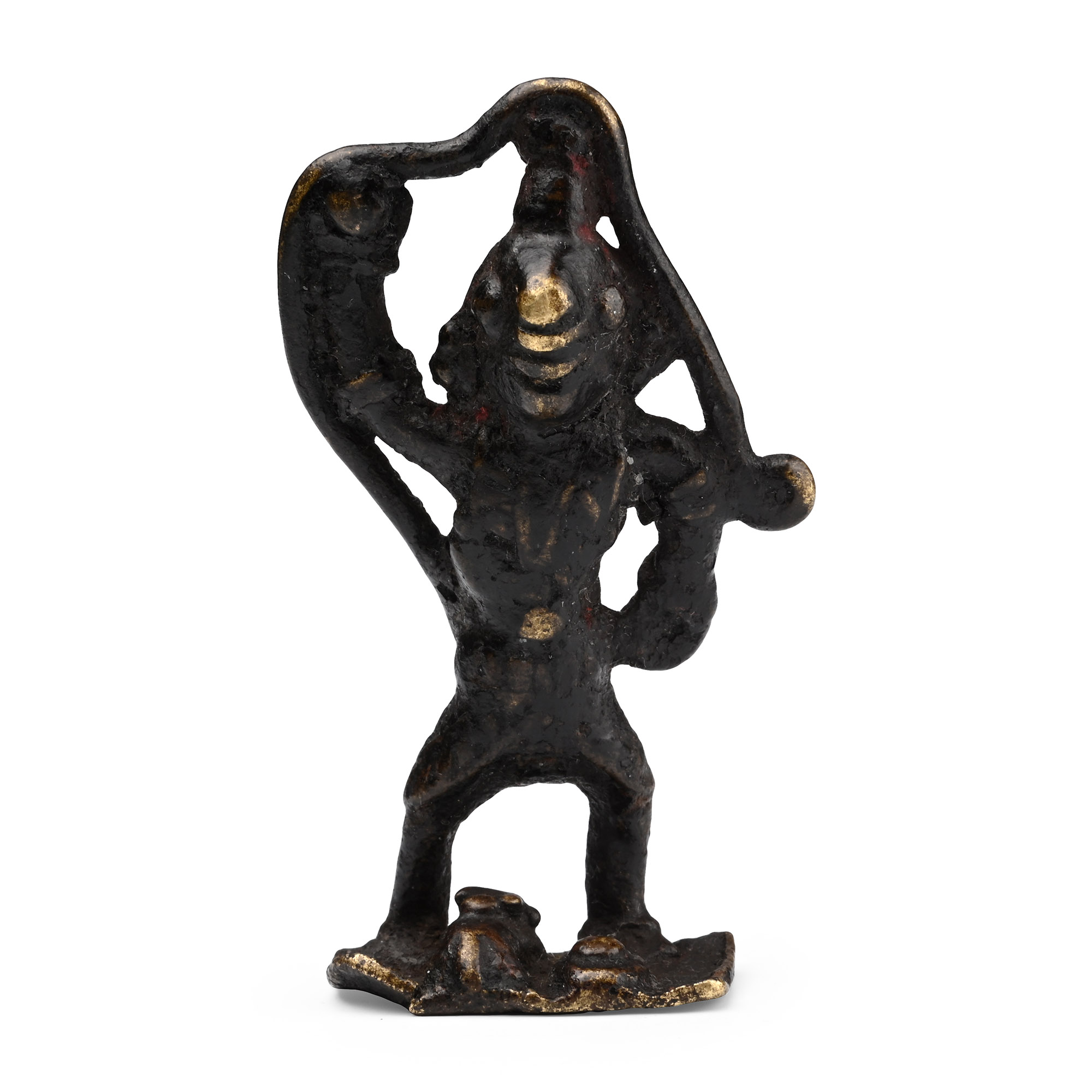 Copper-alloy Standing Hanuman Figure