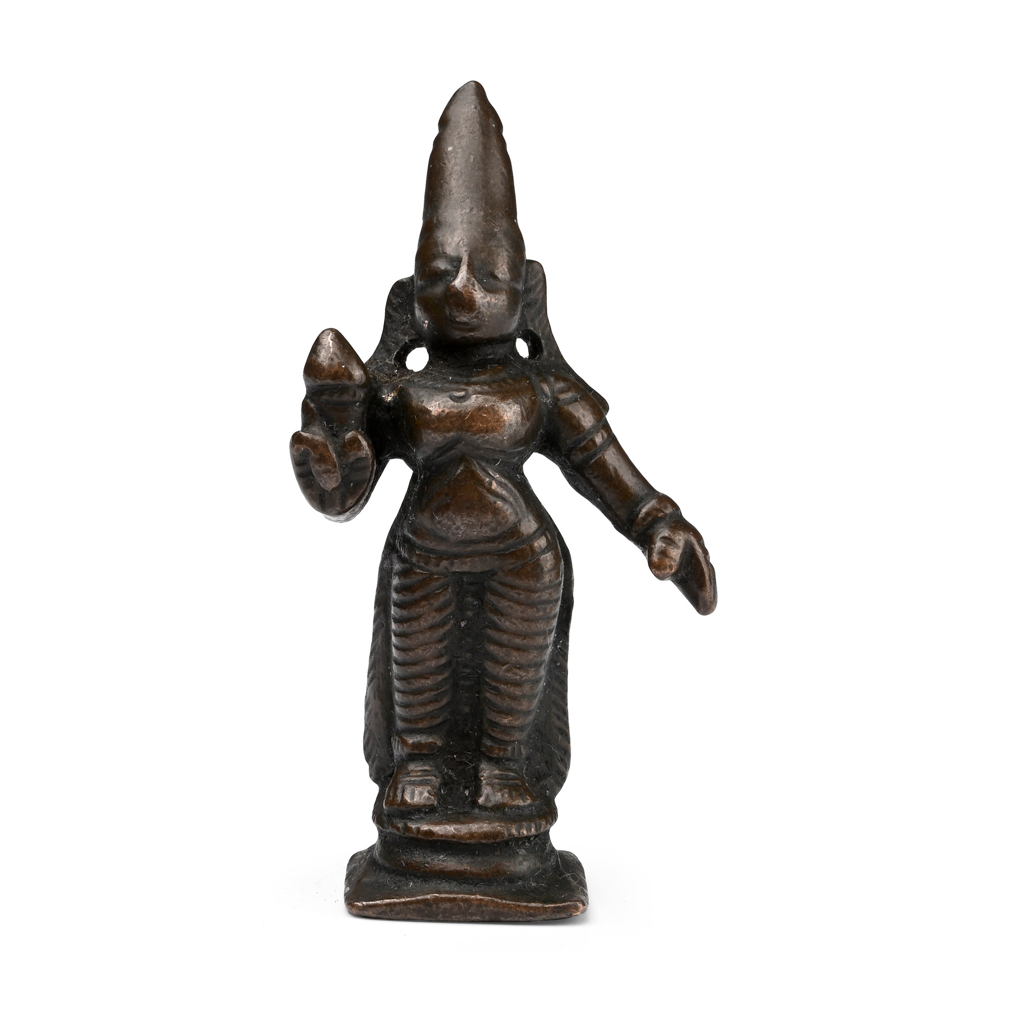 Copper-alloy Goddess Lakshmi Figure