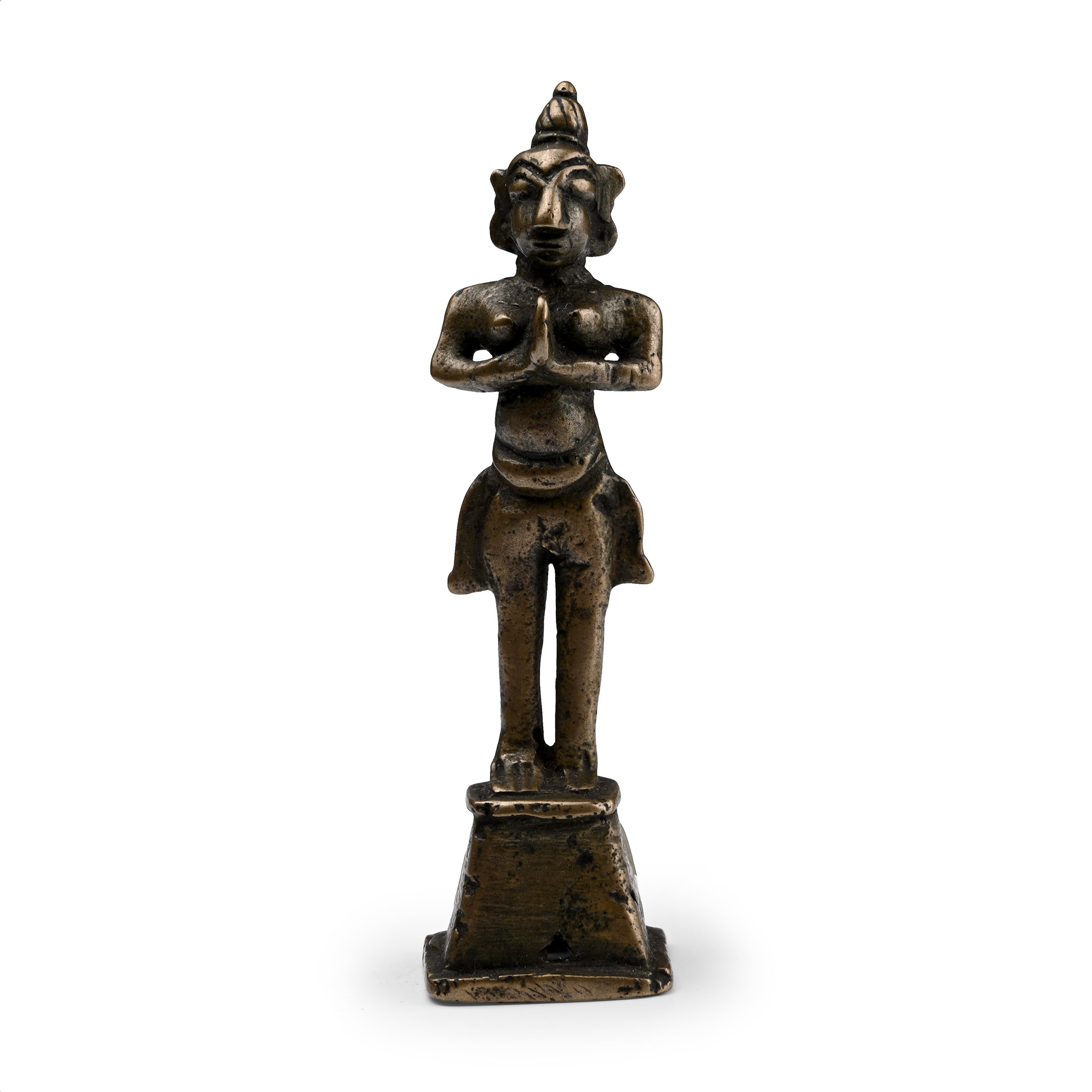 Copper-alloy Female Worshipper Statue