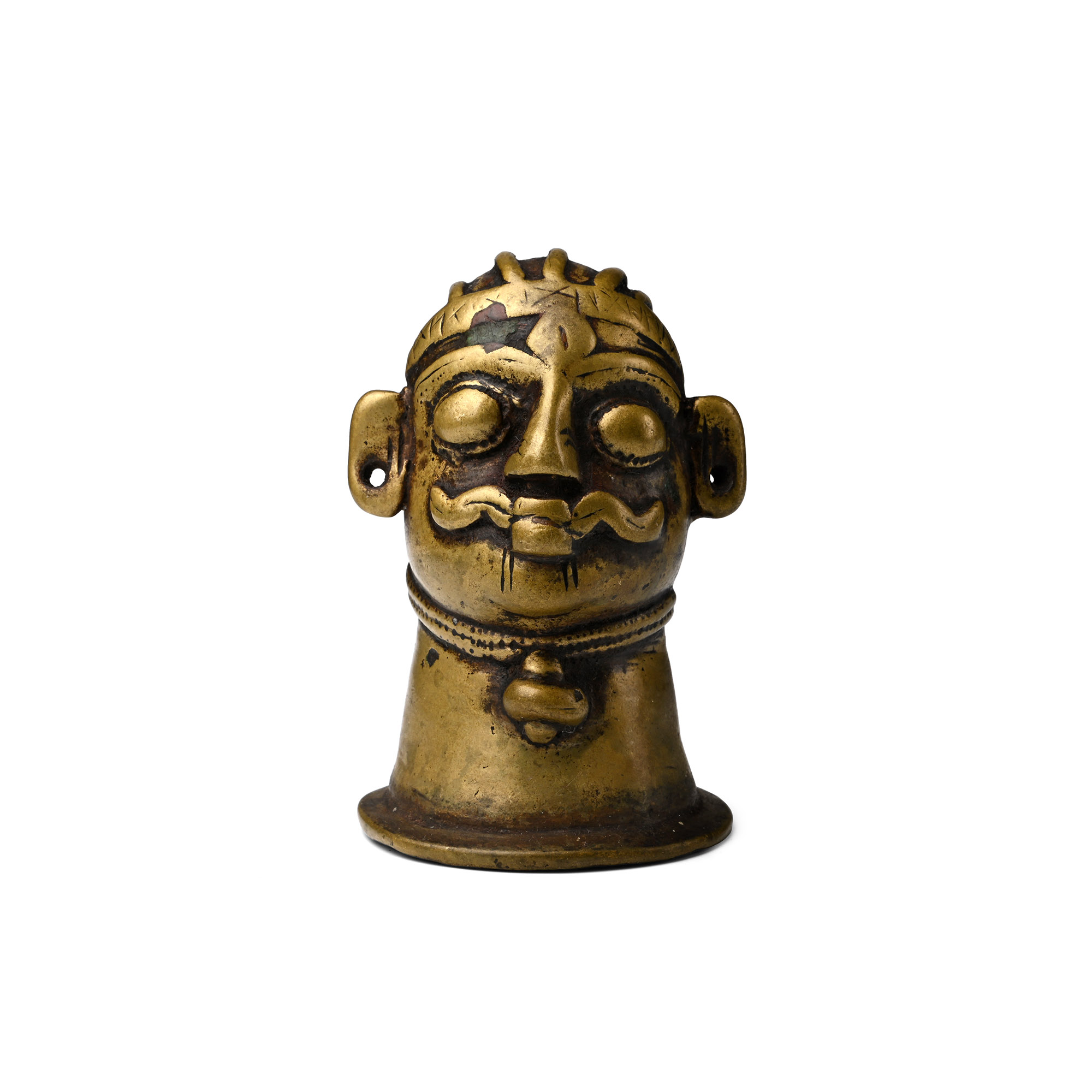 Copper-alloy Shiva Mukhalinga
