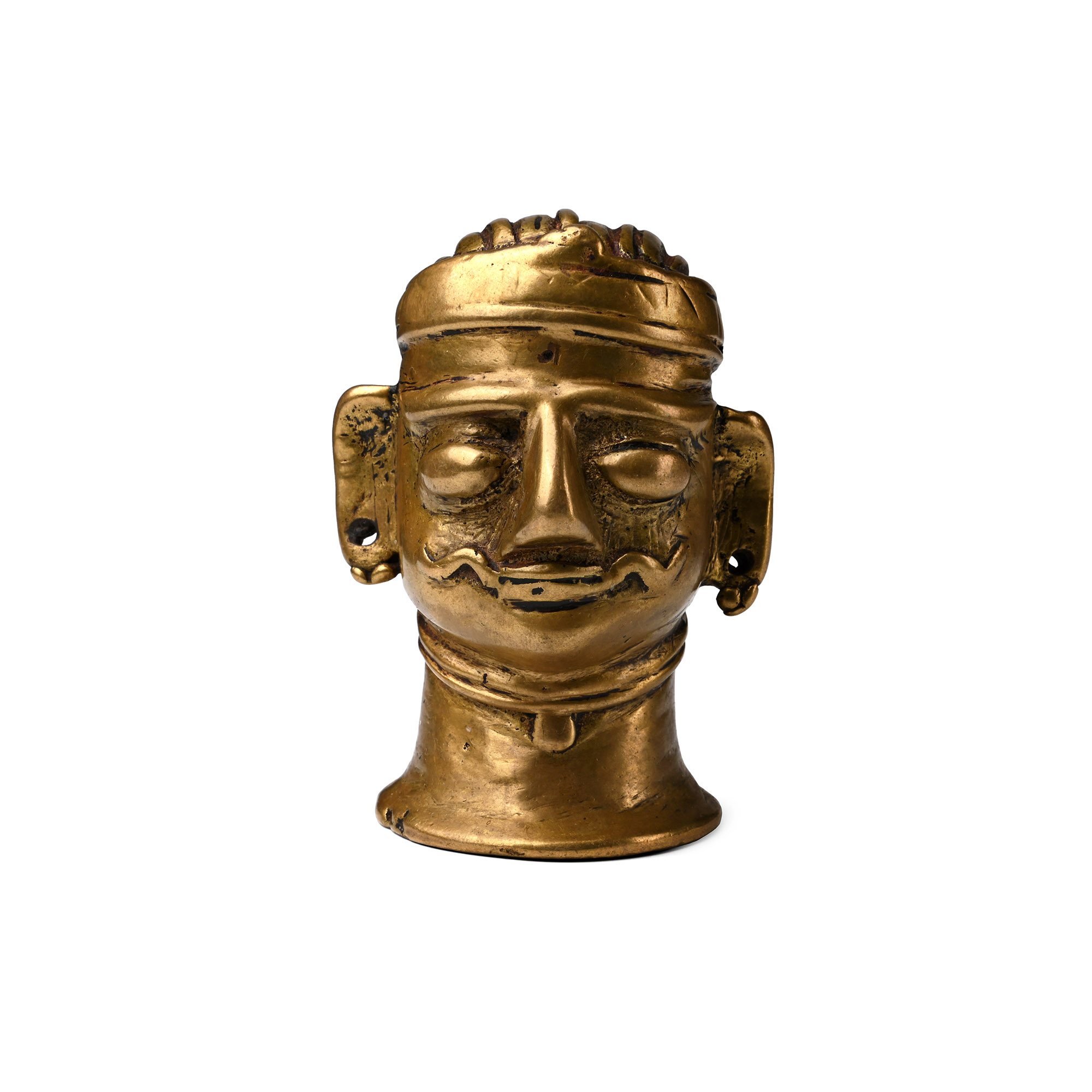 Copper-alloy Shiva Mukhalinga